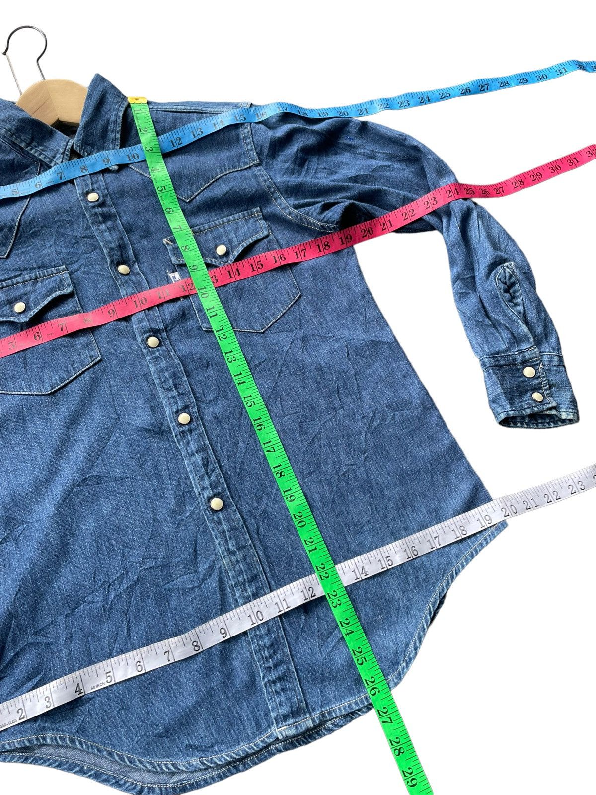 Blue Blue Japan × Japanese Brand Blue Blue Japan Denim Shirt Size US M / EU 48-50 / 2 - 11 Thumbnail