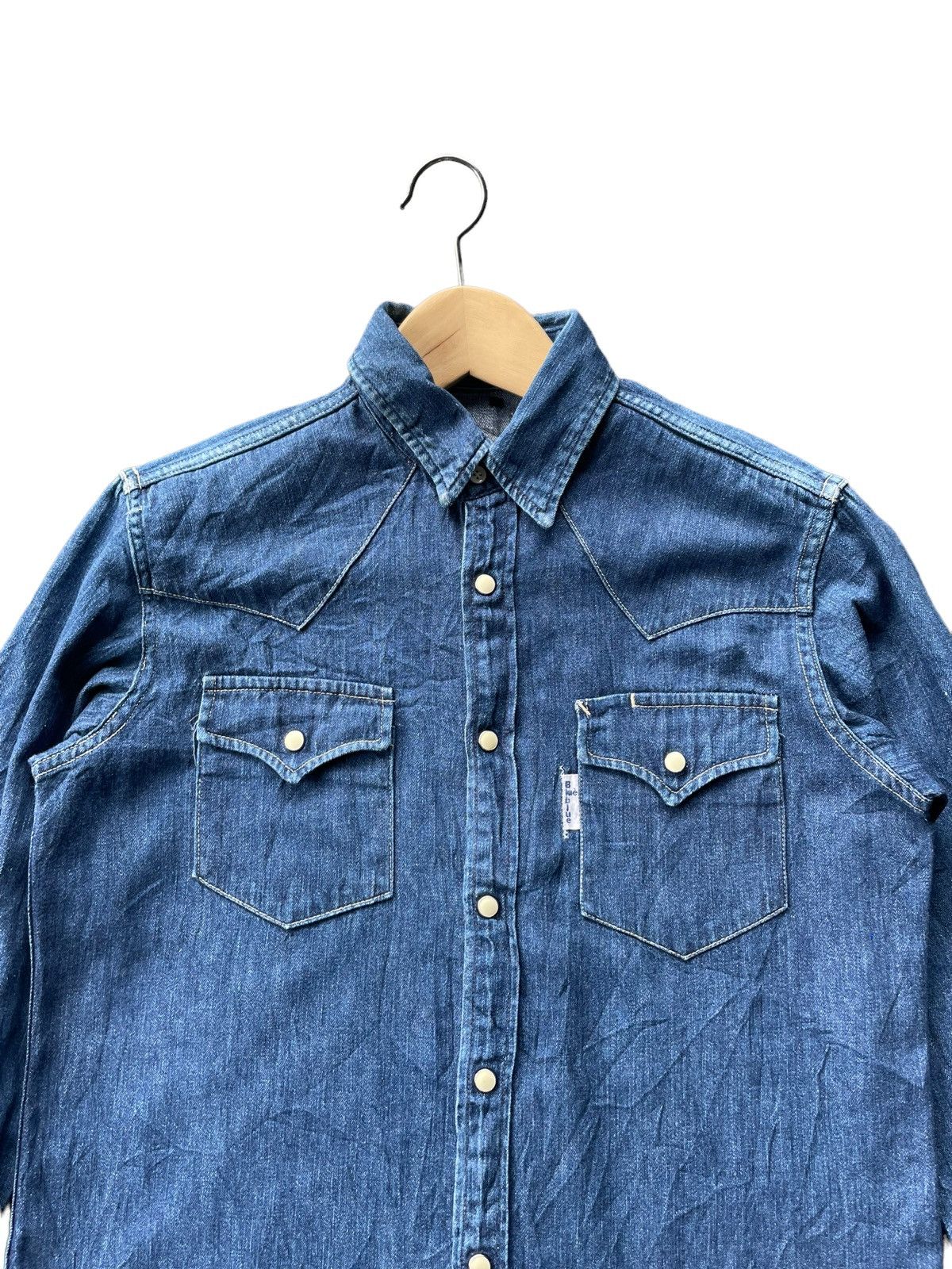 Blue Blue Japan × Japanese Brand Blue Blue Japan Denim Shirt Size US M / EU 48-50 / 2 - 3 Thumbnail