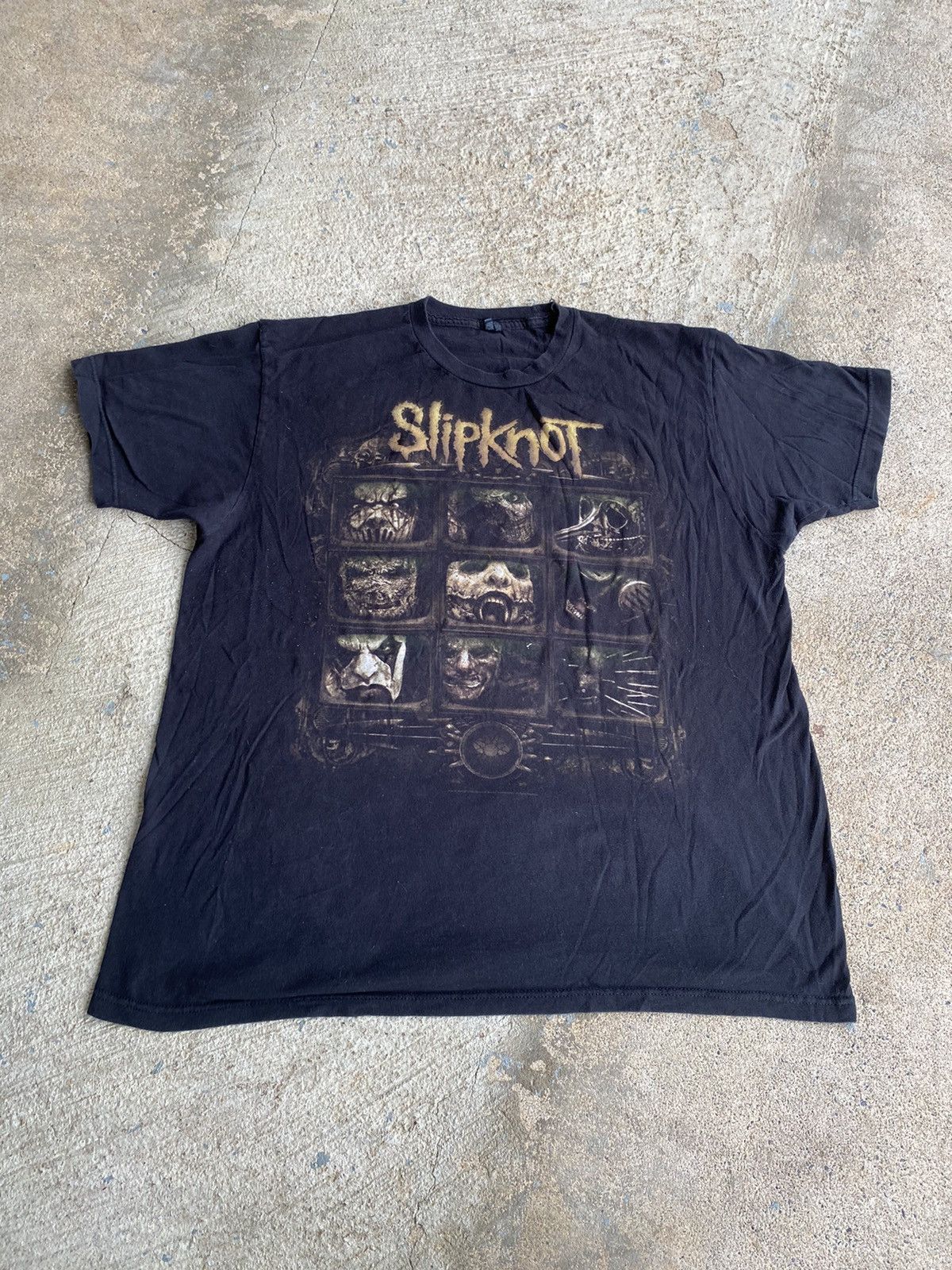 Band Tees × Slipknot × Vintage Vintage Y2K Slipknot Double Sided Metal Band Tee Shirt Size US XL / EU 56 / 4 - 1 Thumbnail