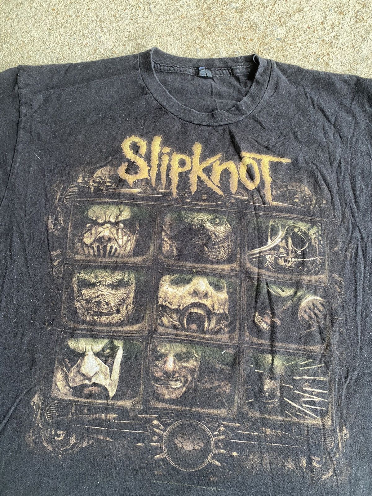 Band Tees × Slipknot × Vintage Vintage Y2K Slipknot Double Sided Metal Band Tee Shirt Size US XL / EU 56 / 4 - 2 Thumbnail