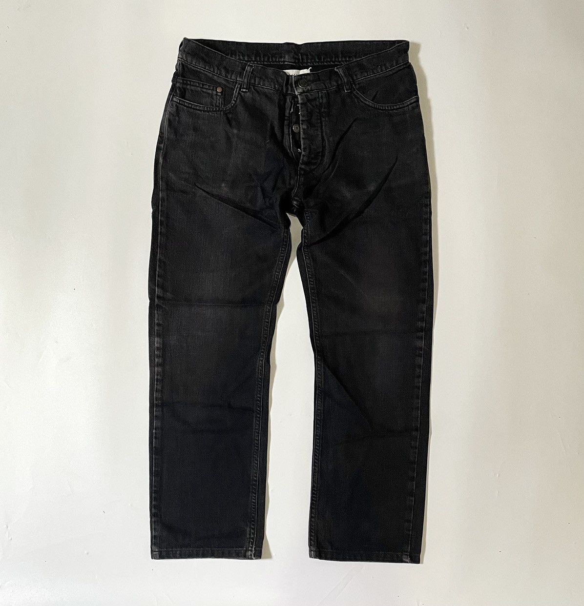 Vintage maison martin margiela 10 disstressed black jeans