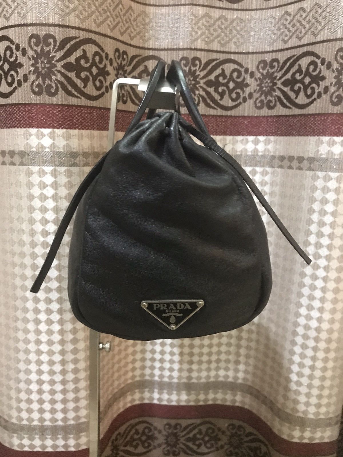 Leather × Prada Authentic PRADA Bag Hand Bag Size ONE SIZE - 4 Thumbnail