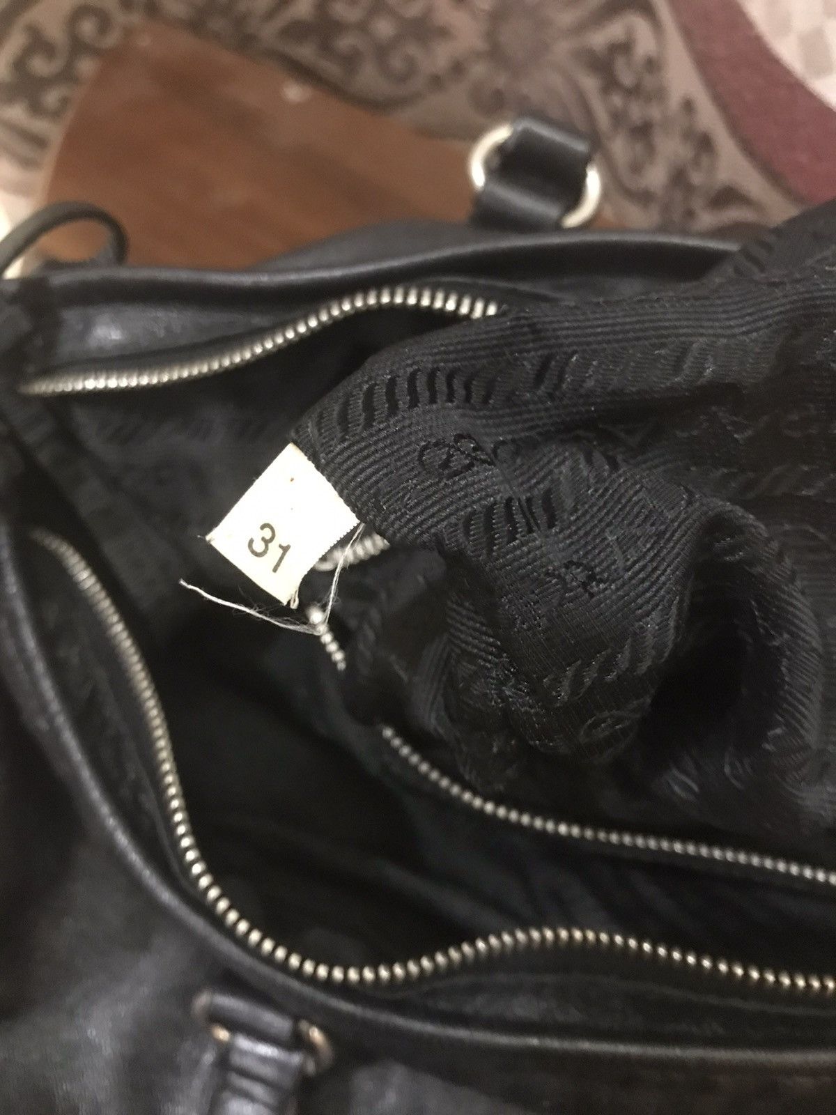 Leather × Prada Authentic PRADA Bag Hand Bag Size ONE SIZE - 16 Thumbnail
