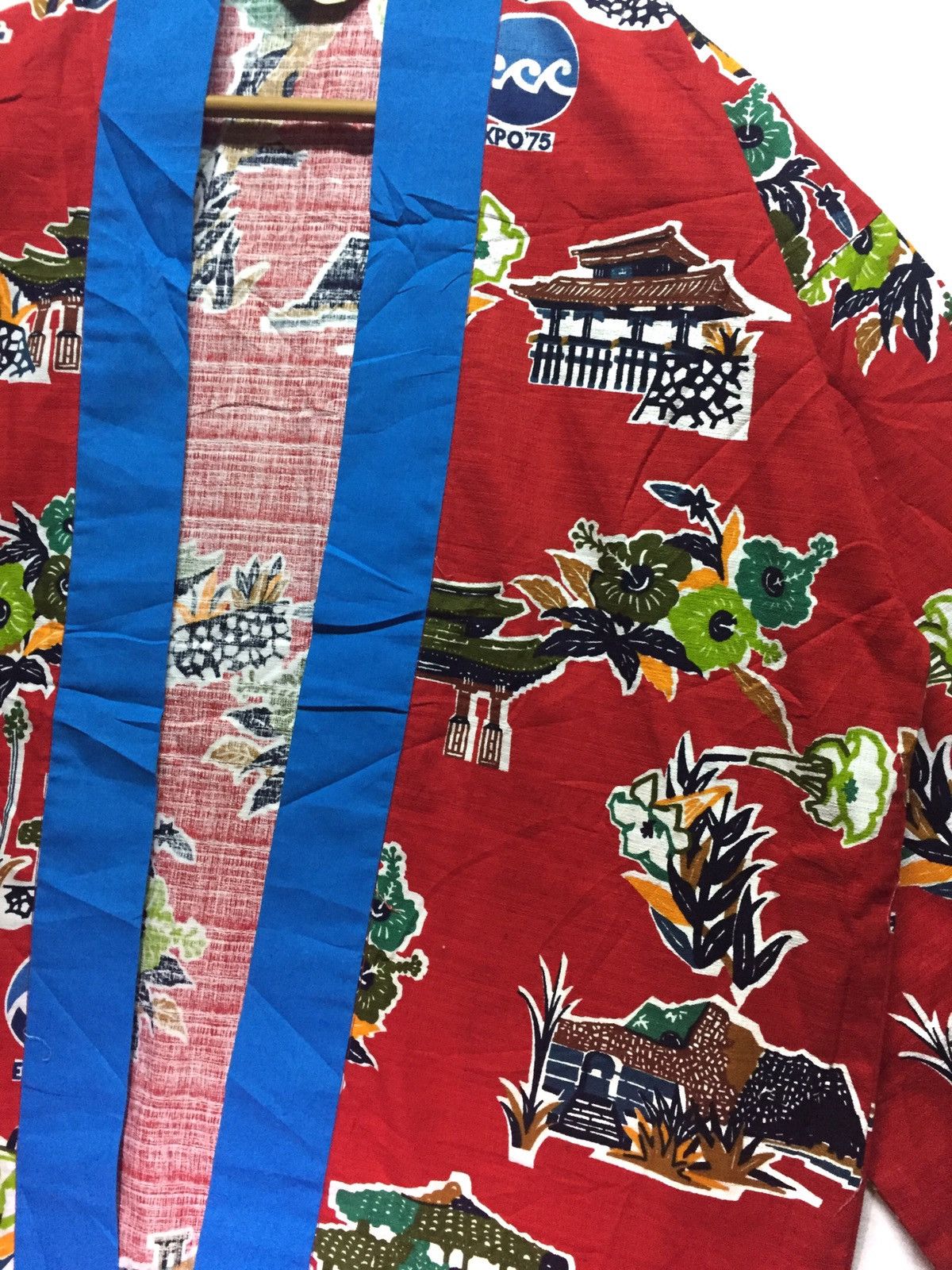 Japanese Brand Red Expo ‘75 Kimono Cardigan Village Concept Size US L / EU 52-54 / 3 - 5 Thumbnail