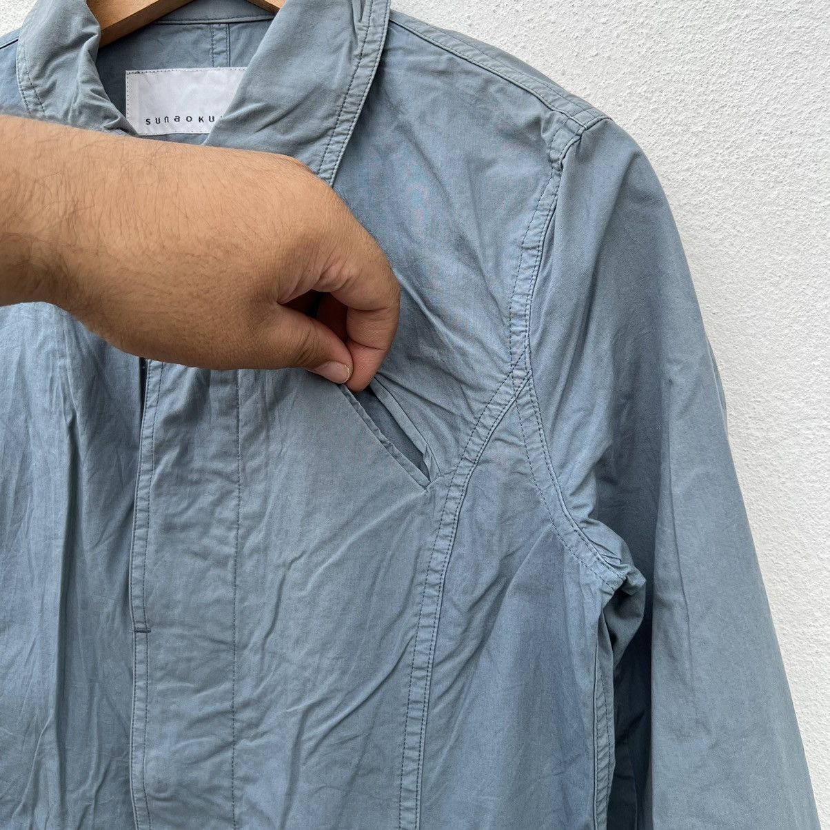 Issey Miyake RARE LONG JACKET BIKER PARACHUTE ISSEY MIYAKE SUNAOKUWAHARA Size US M / EU 48-50 / 2 - 7 Thumbnail