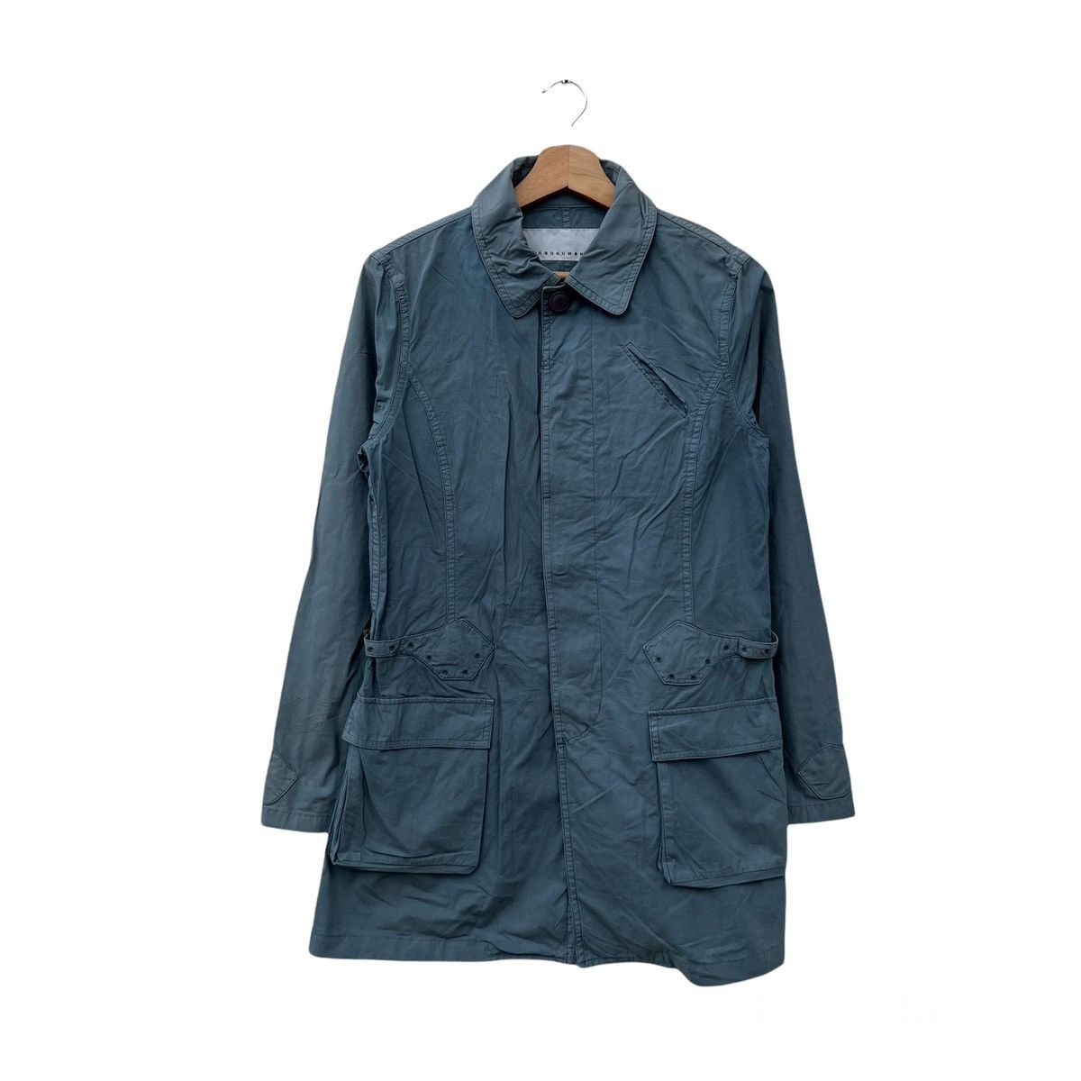 Issey Miyake RARE LONG JACKET BIKER PARACHUTE ISSEY MIYAKE SUNAOKUWAHARA Size US M / EU 48-50 / 2 - 1 Thumbnail