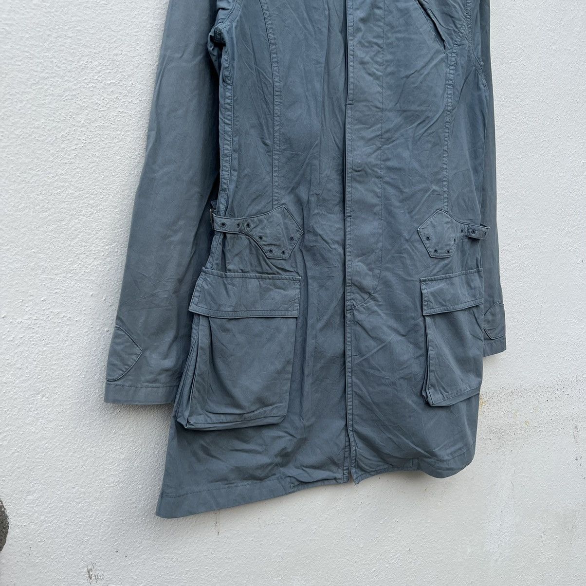 Issey Miyake RARE LONG JACKET BIKER PARACHUTE ISSEY MIYAKE SUNAOKUWAHARA Size US M / EU 48-50 / 2 - 4 Thumbnail