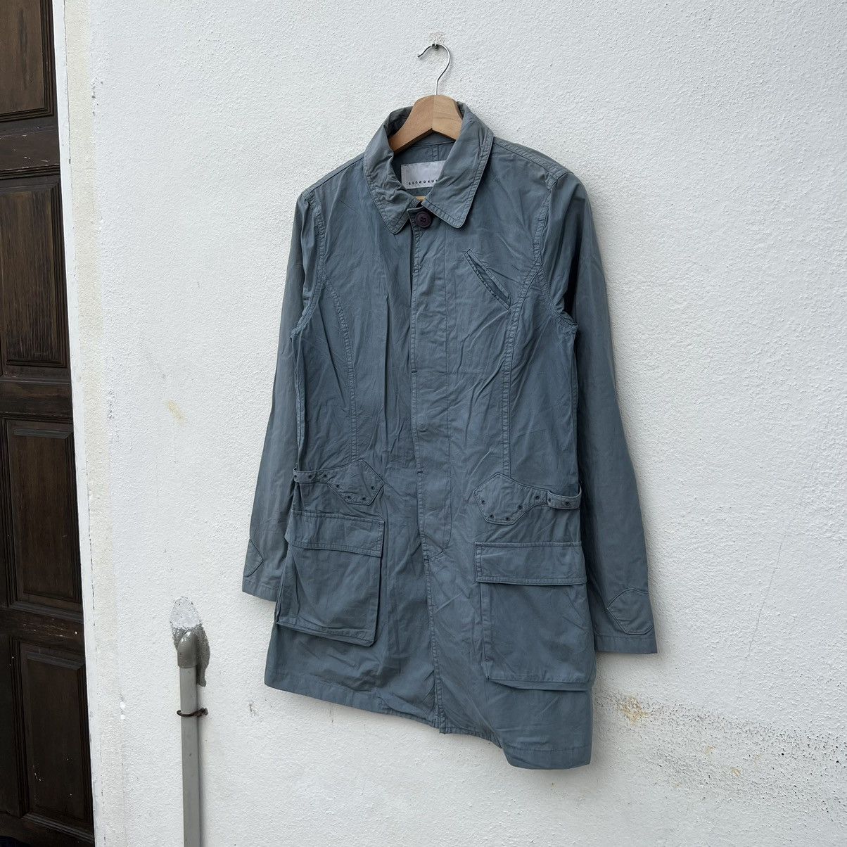 Issey Miyake RARE LONG JACKET BIKER PARACHUTE ISSEY MIYAKE SUNAOKUWAHARA Size US M / EU 48-50 / 2 - 2 Thumbnail