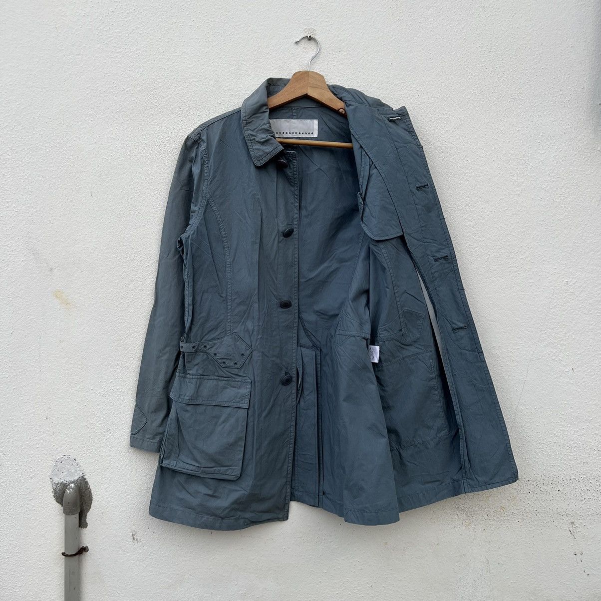 Issey Miyake RARE LONG JACKET BIKER PARACHUTE ISSEY MIYAKE SUNAOKUWAHARA Size US M / EU 48-50 / 2 - 10 Thumbnail