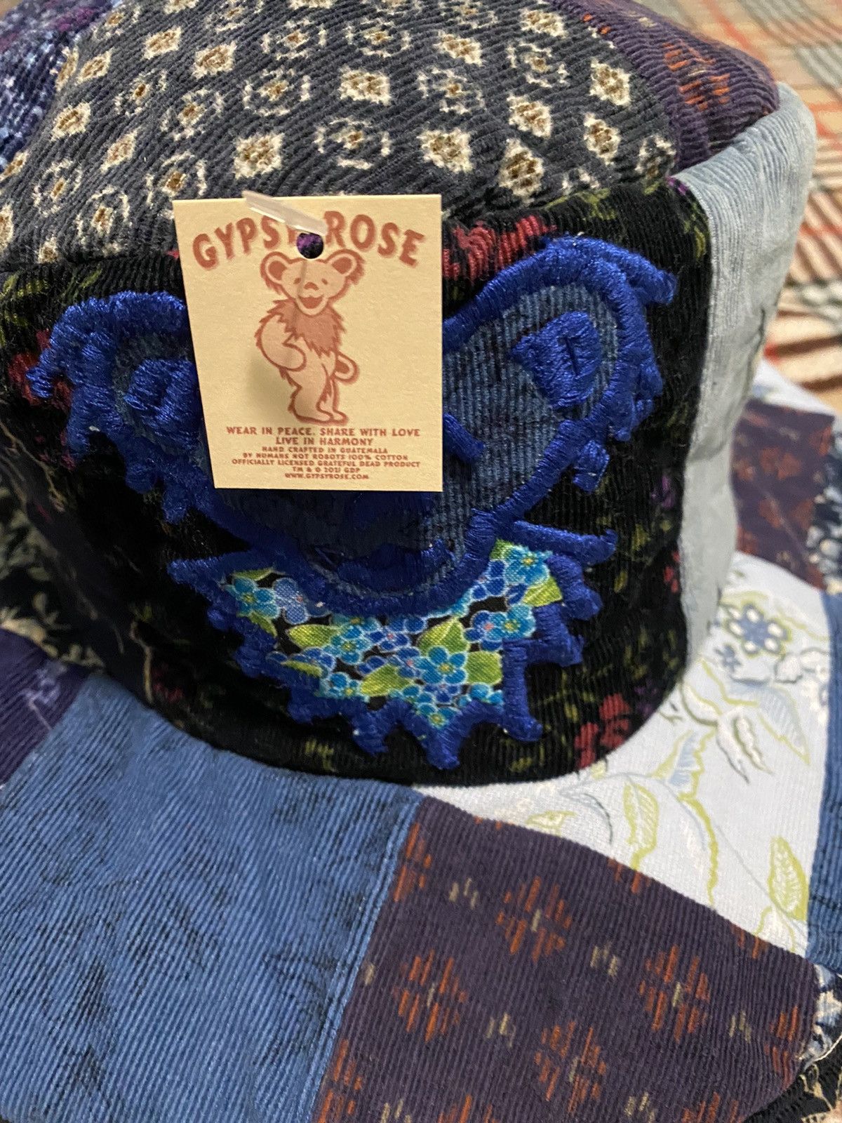 Vintage navy grateful dead bucket hat exclusive - Accessories