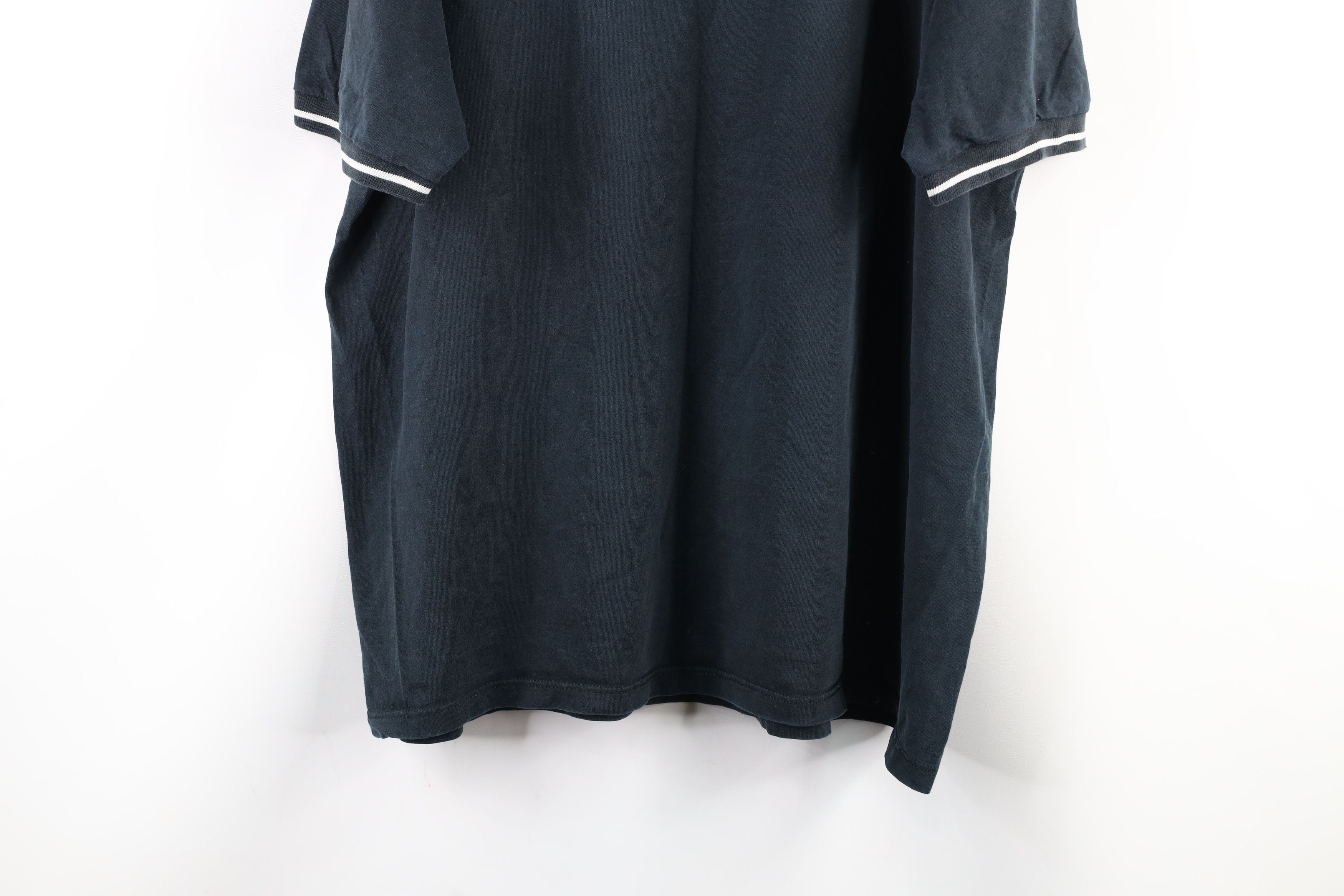 Nike × Vintage Vintage 90s Nike Scott Mini Swoosh Ringer T-Shirt Black USA Size US XXL / EU 58 / 5 - 11 Thumbnail