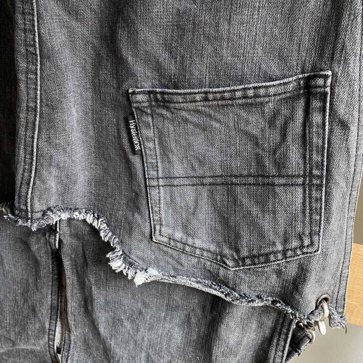 Hysteric Glamour × Japanese Brand Hysteric Glamour Bondage Black Denim Skirt Punk Seditionarie Size 30" / US 8 / IT 44 - 10 Thumbnail