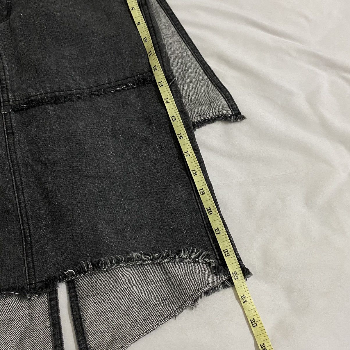 Hysteric Glamour × Japanese Brand Hysteric Glamour Bondage Black Denim Skirt Punk Seditionarie Size 30" / US 8 / IT 44 - 21 Thumbnail
