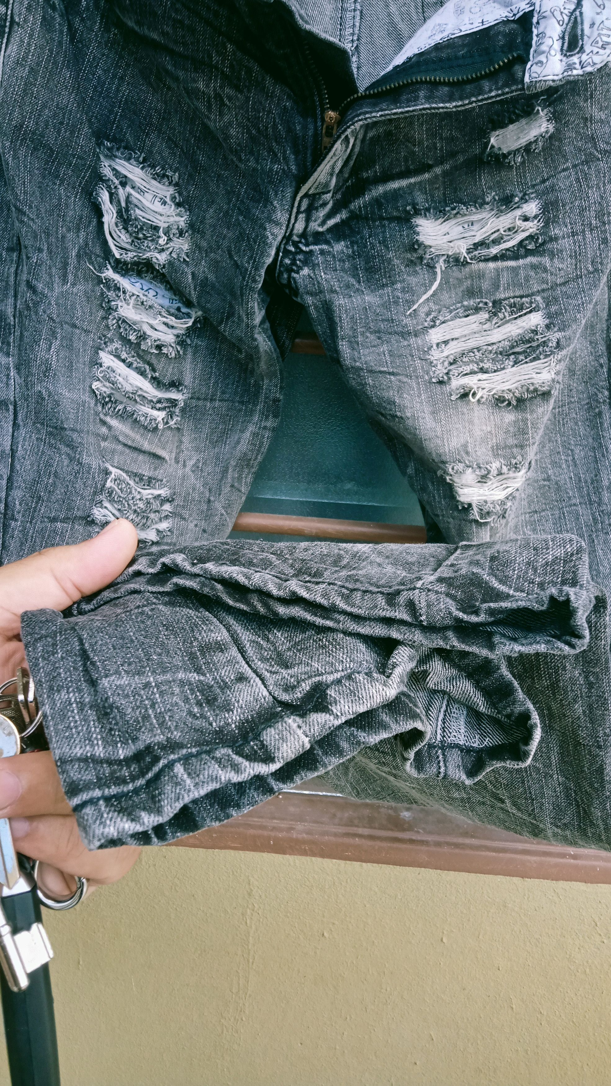 Other Assured Joy Statement Pants Jeans Size US 32 / EU 48 - 10 Thumbnail