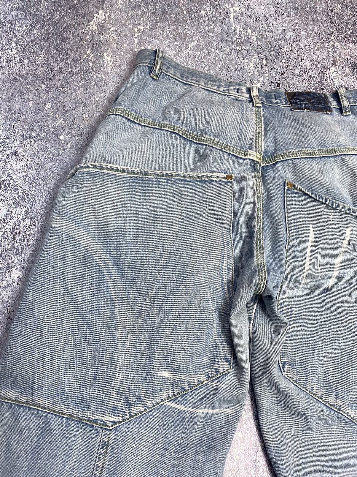 Japanese Brand 🔥🇯🇵RARE MASSIVE POCKET PARACHUTE DENIM SHORTS Size US 31 - 4 Thumbnail