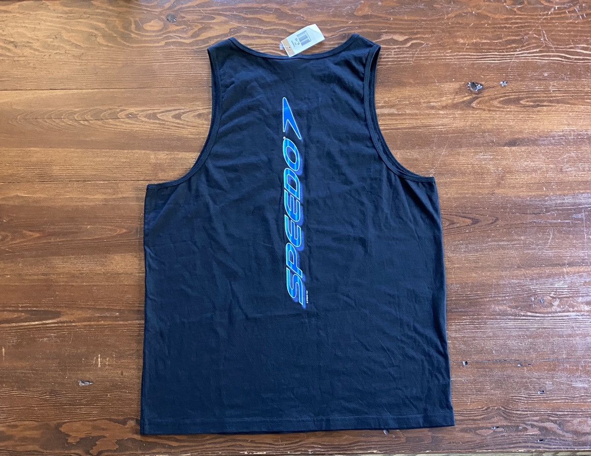 Speedo Vintage NWT 1997 90s Speedo Black Tank Top New Size US XL / EU 56 / 4 - 1 Thumbnail
