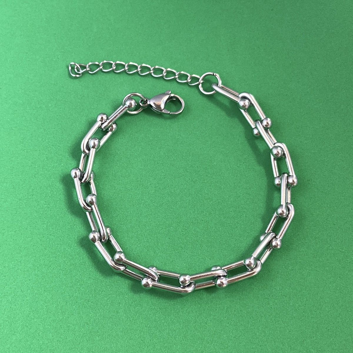 Designer Titanium Steel Link Chain Bracelet for Men Women Size ONE SIZE - 5 Thumbnail
