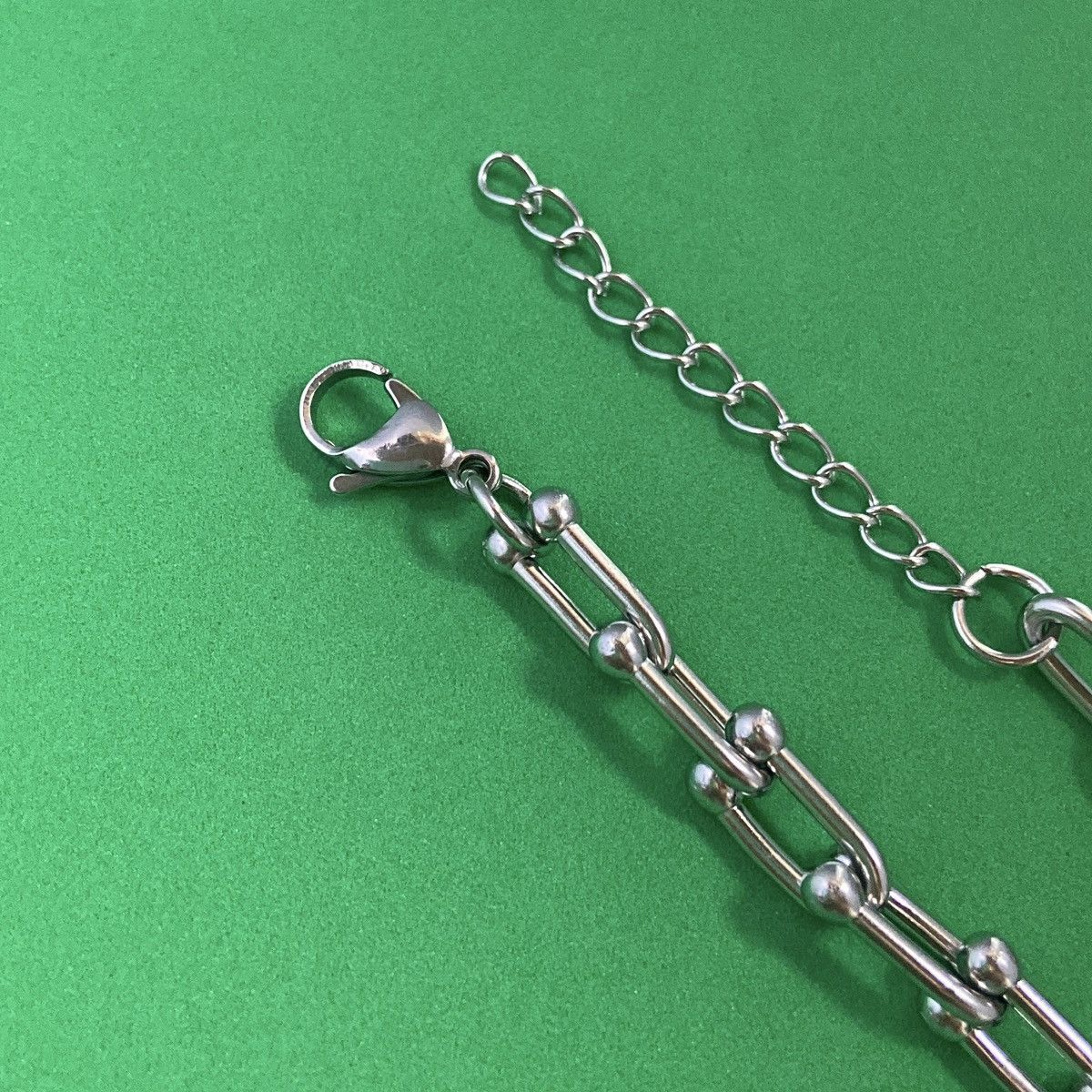 Designer Titanium Steel Link Chain Bracelet for Men Women Size ONE SIZE - 4 Thumbnail