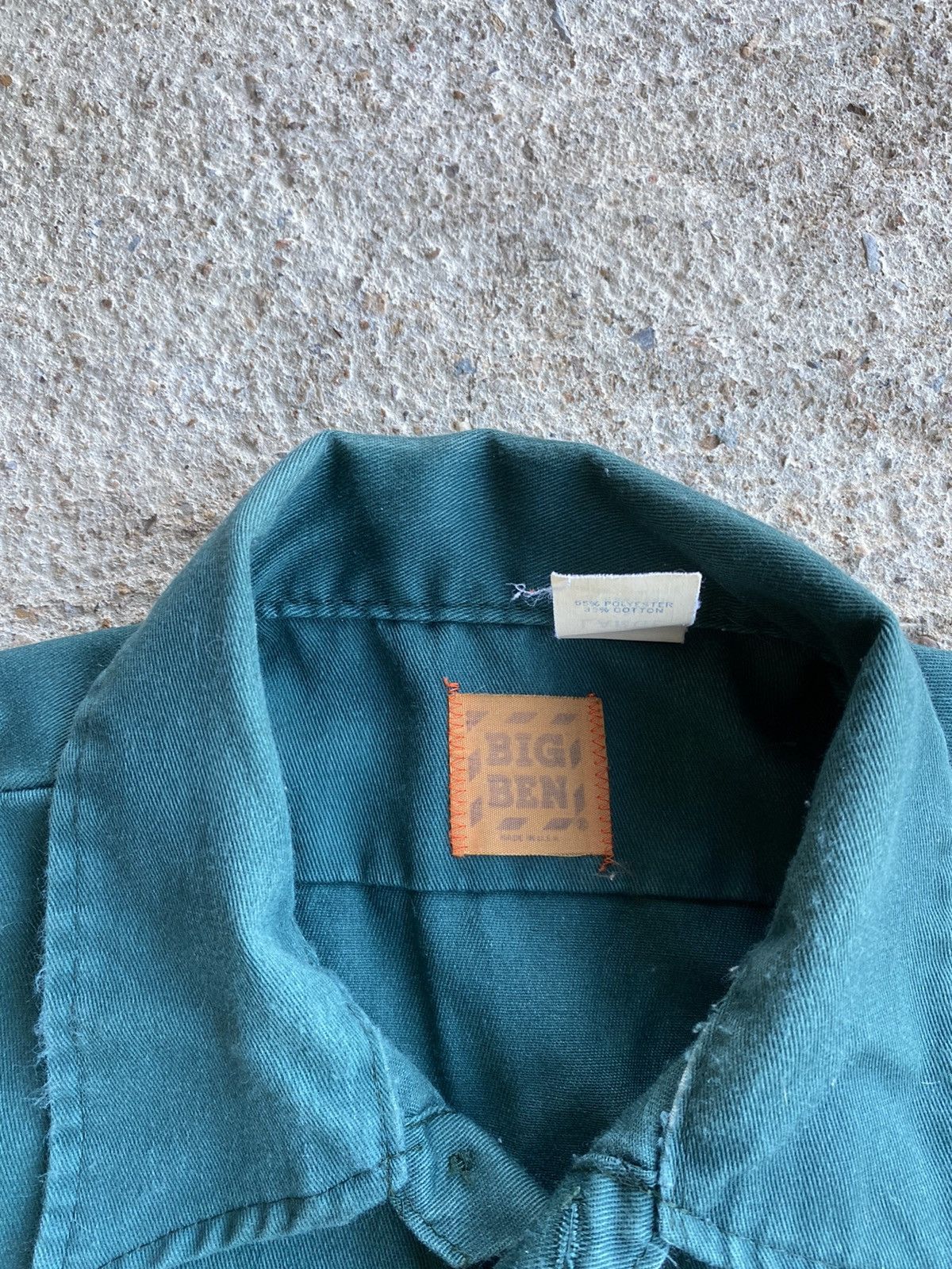 Vintage Vintage 80’s Big Ben Wrangler Button Work Wear Shirt Size US XL / EU 56 / 4 - 3 Thumbnail