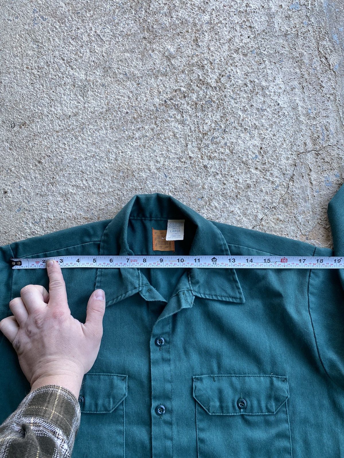 Vintage Vintage 80’s Big Ben Wrangler Button Work Wear Shirt Size US XL / EU 56 / 4 - 10 Thumbnail