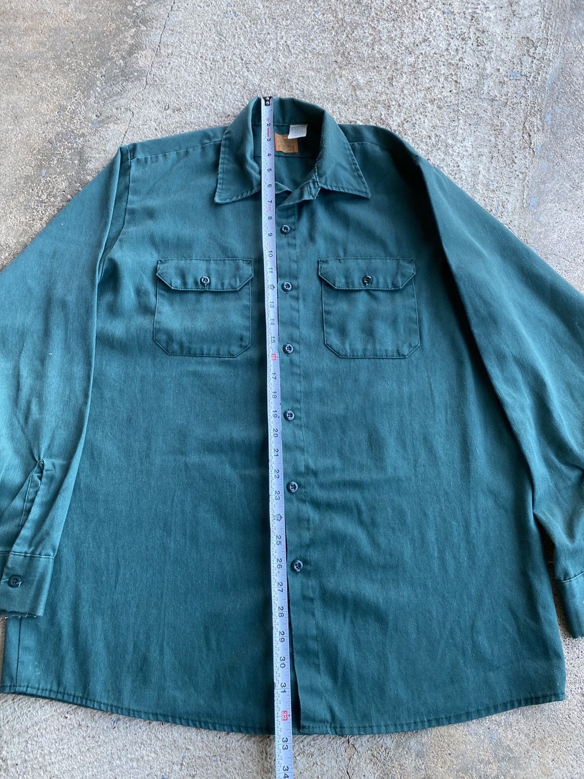 Vintage Vintage 80’s Big Ben Wrangler Button Work Wear Shirt Size US XL / EU 56 / 4 - 8 Thumbnail