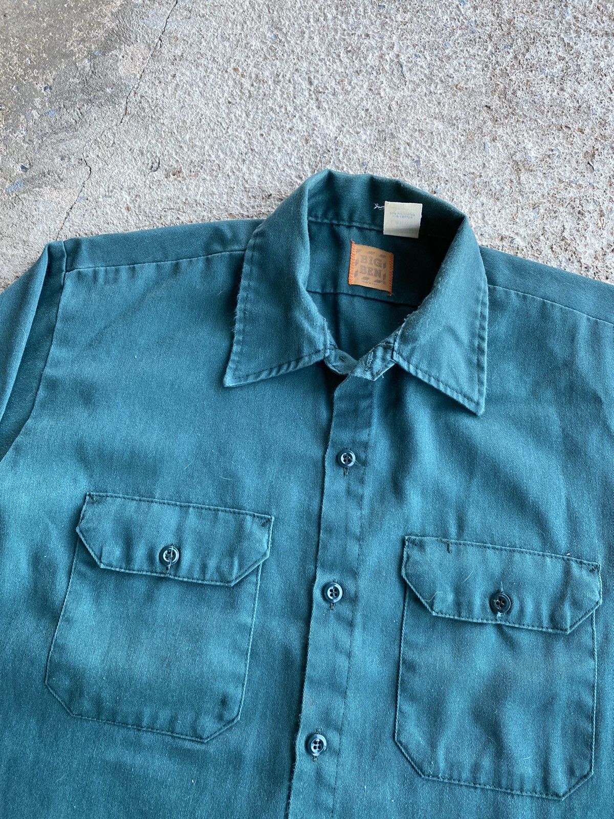 Vintage Vintage 80’s Big Ben Wrangler Button Work Wear Shirt Size US XL / EU 56 / 4 - 2 Thumbnail