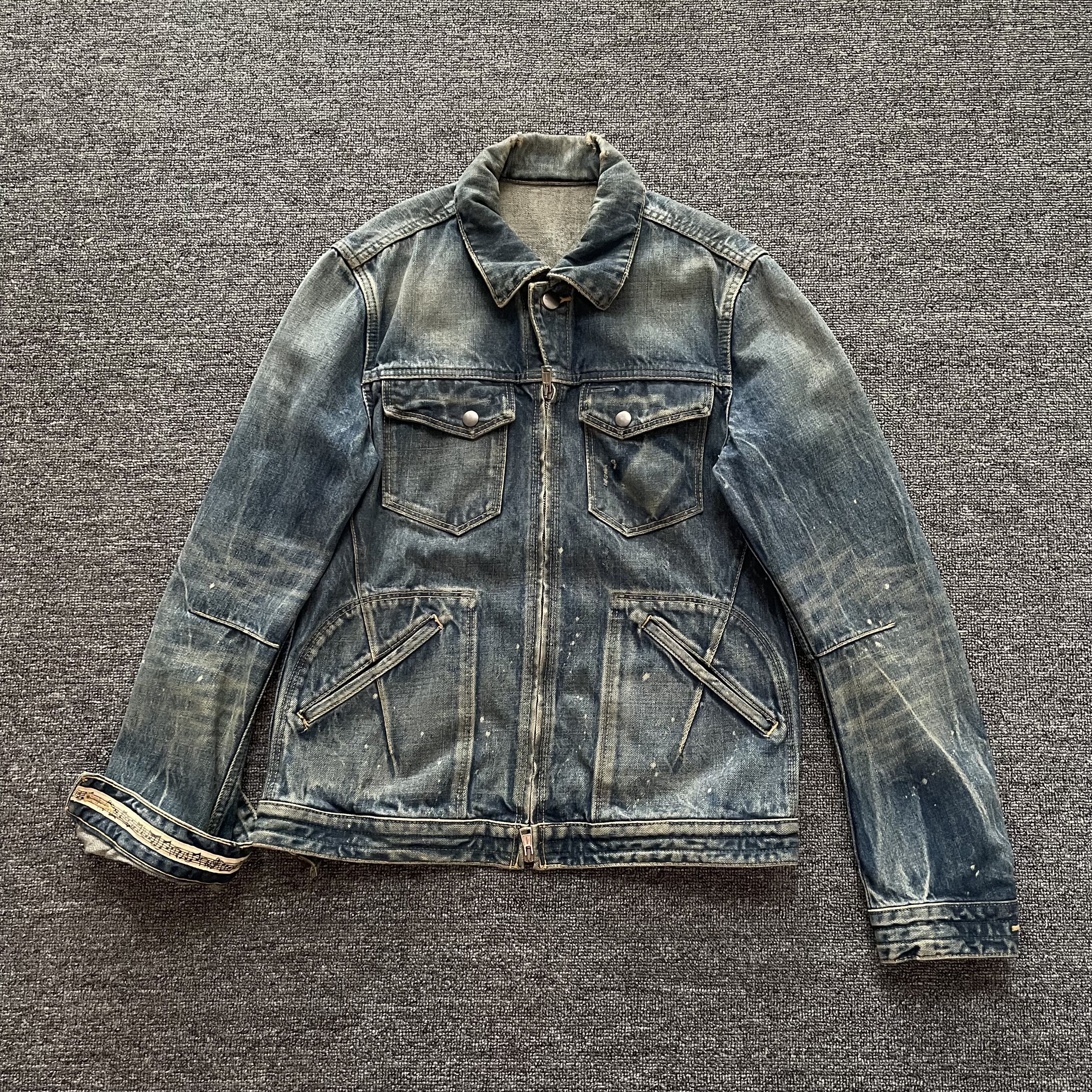 Number (N)ine × Takahiromiyashita The Soloist. Number Nine Distressed Denim Jacket Size US M / EU 48-50 / 2 - 2 Thumbnail
