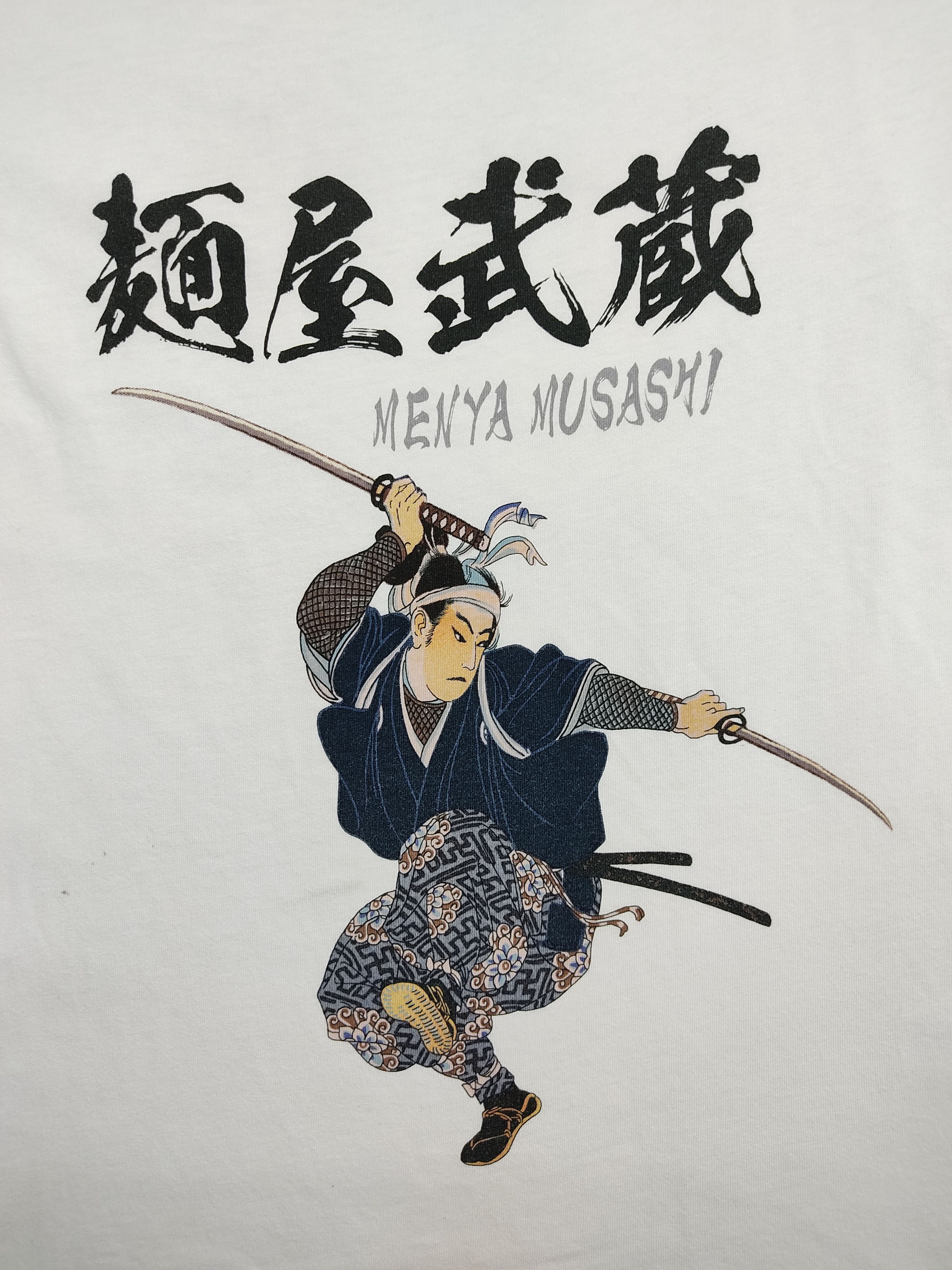Anime Anime Kenya Musashi Samurai Ramen Martial Art Tee Swordman Size US S / EU 44-46 / 1 - 2 Thumbnail