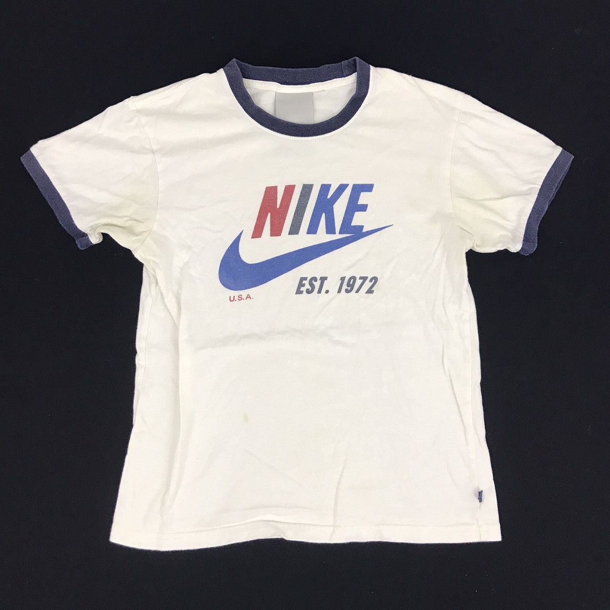 Other Nike Swoosh Logo Spell Out Printed Ringer Tee Size XS / US 0-2 / IT 36-38 - 1 Thumbnail