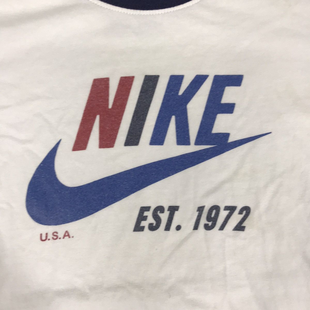 Other Nike Swoosh Logo Spell Out Printed Ringer Tee Size XS / US 0-2 / IT 36-38 - 3 Thumbnail