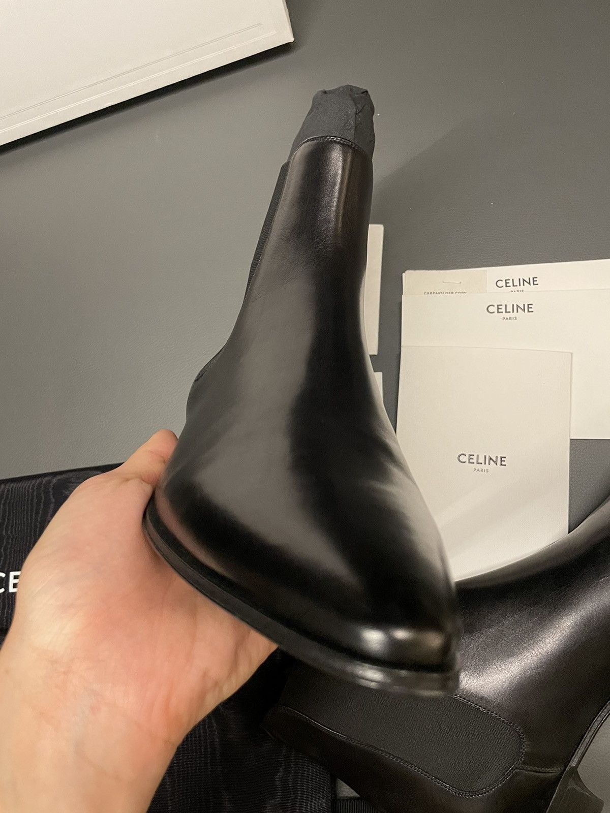 Celine × Hedi Slimane Super Runway Celine Boots by Hedi Slimane Limited Edition Size US 8 / EU 41 - 14 Thumbnail