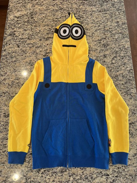 Bape on sale minion hoodie