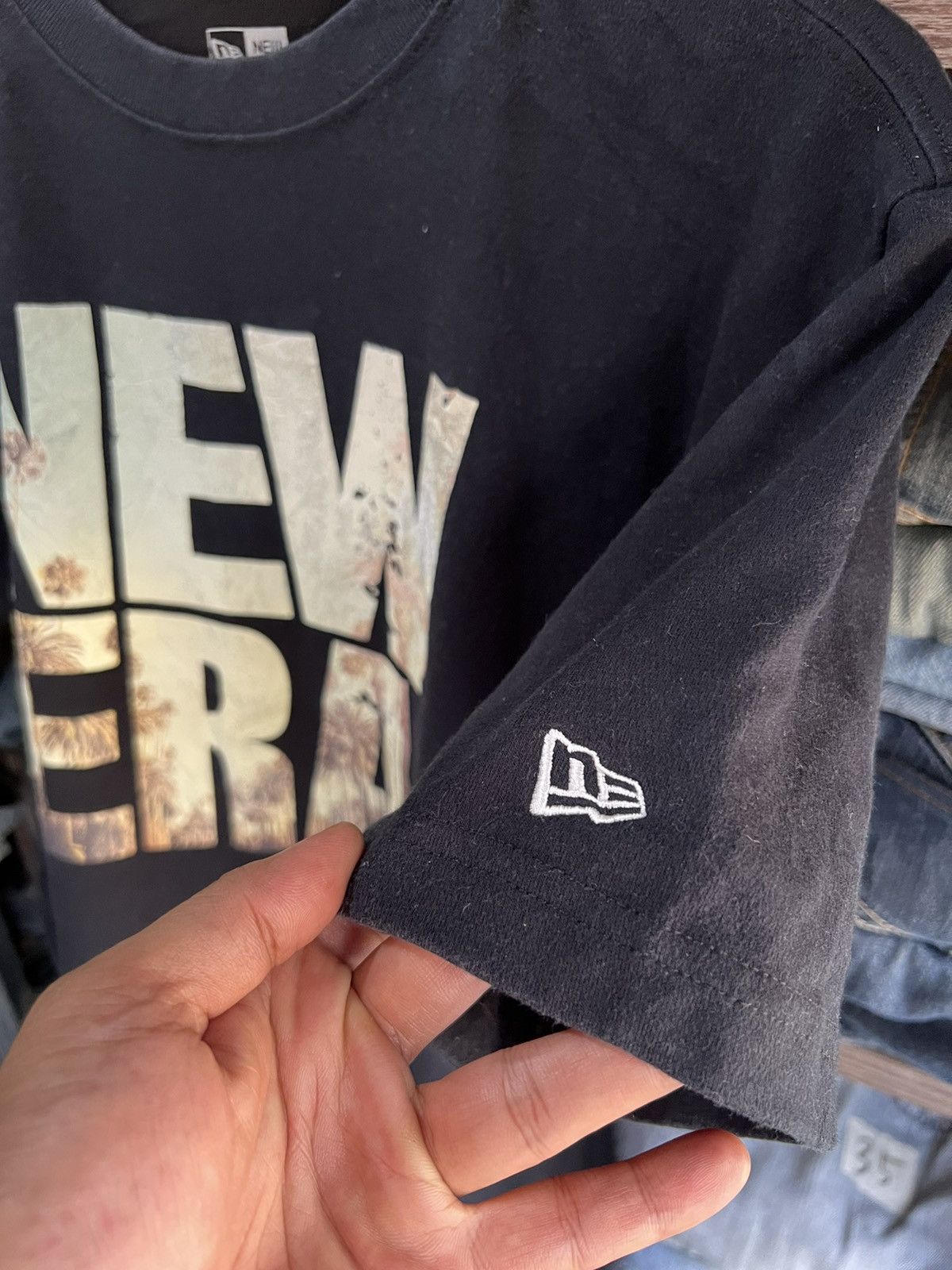New Era 🔥New Era Spellout Tees Size US M / EU 48-50 / 2 - 7 Thumbnail