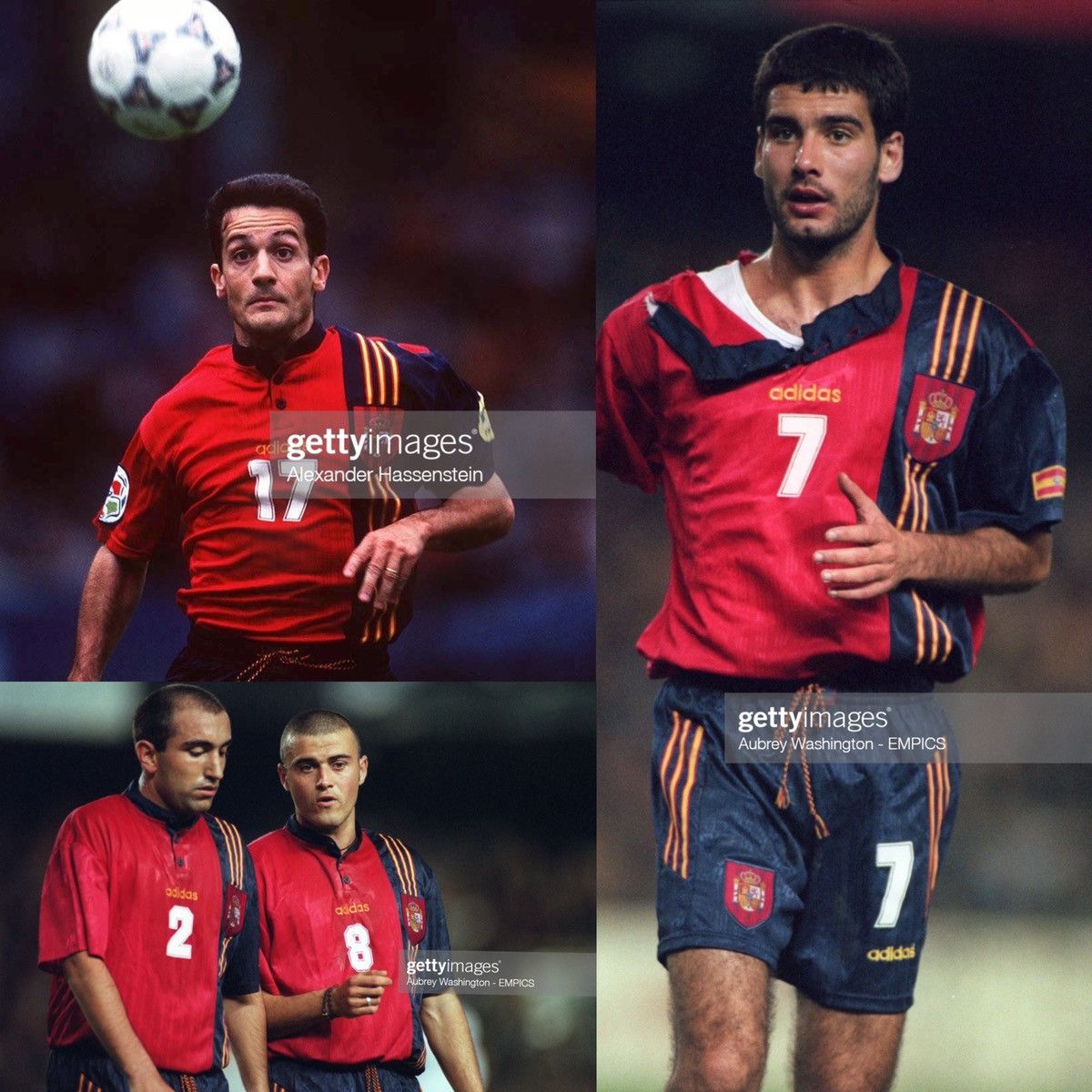 Adidas × Vintage 1996 1998 Spain National Adidas Vintage Home Soccer Jersey L Size US L / EU 52-54 / 3 - 2 Thumbnail