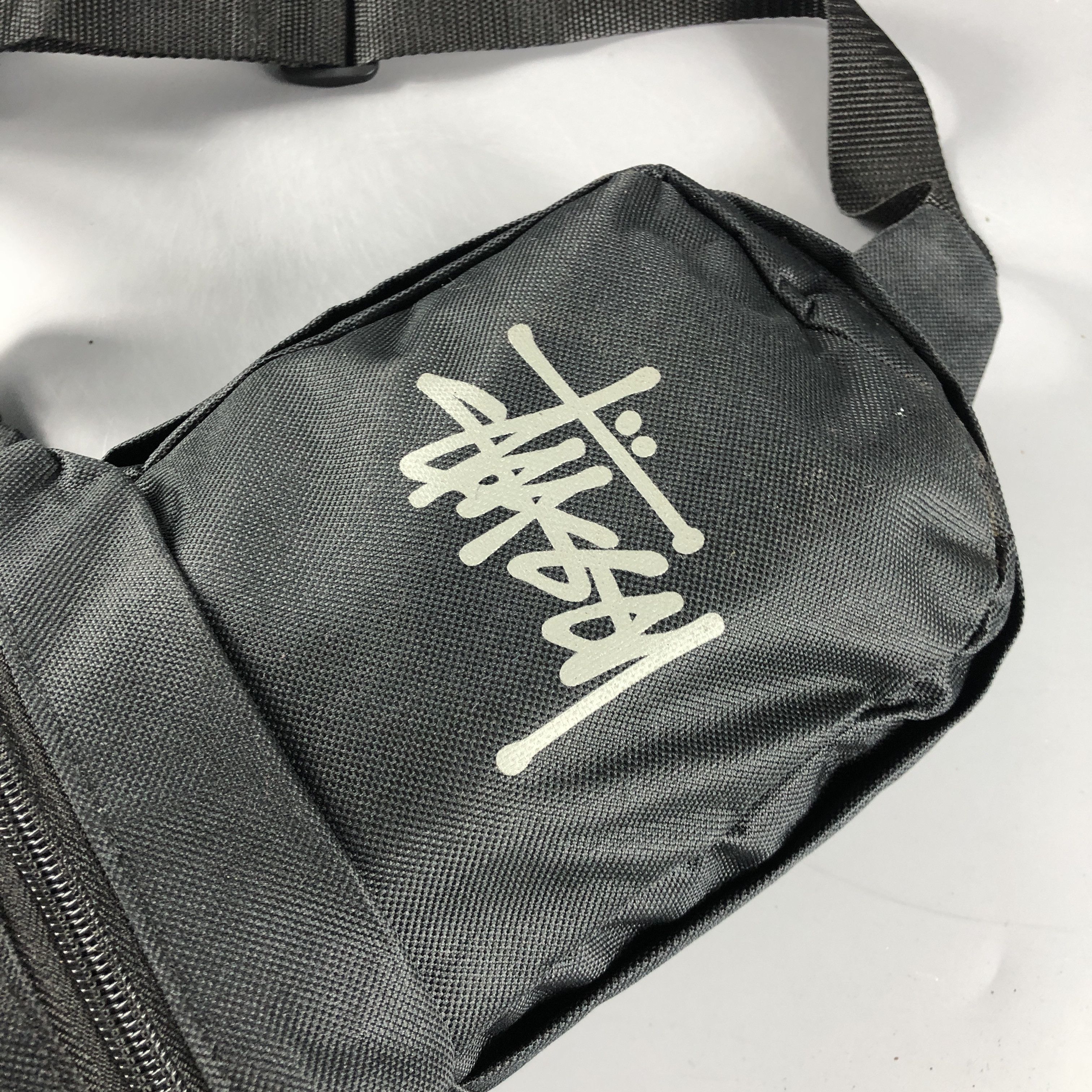 Stussy Stussy Troops Crossbody Bag Canvas Sling Shoulder Black Size ONE SIZE - 3 Thumbnail