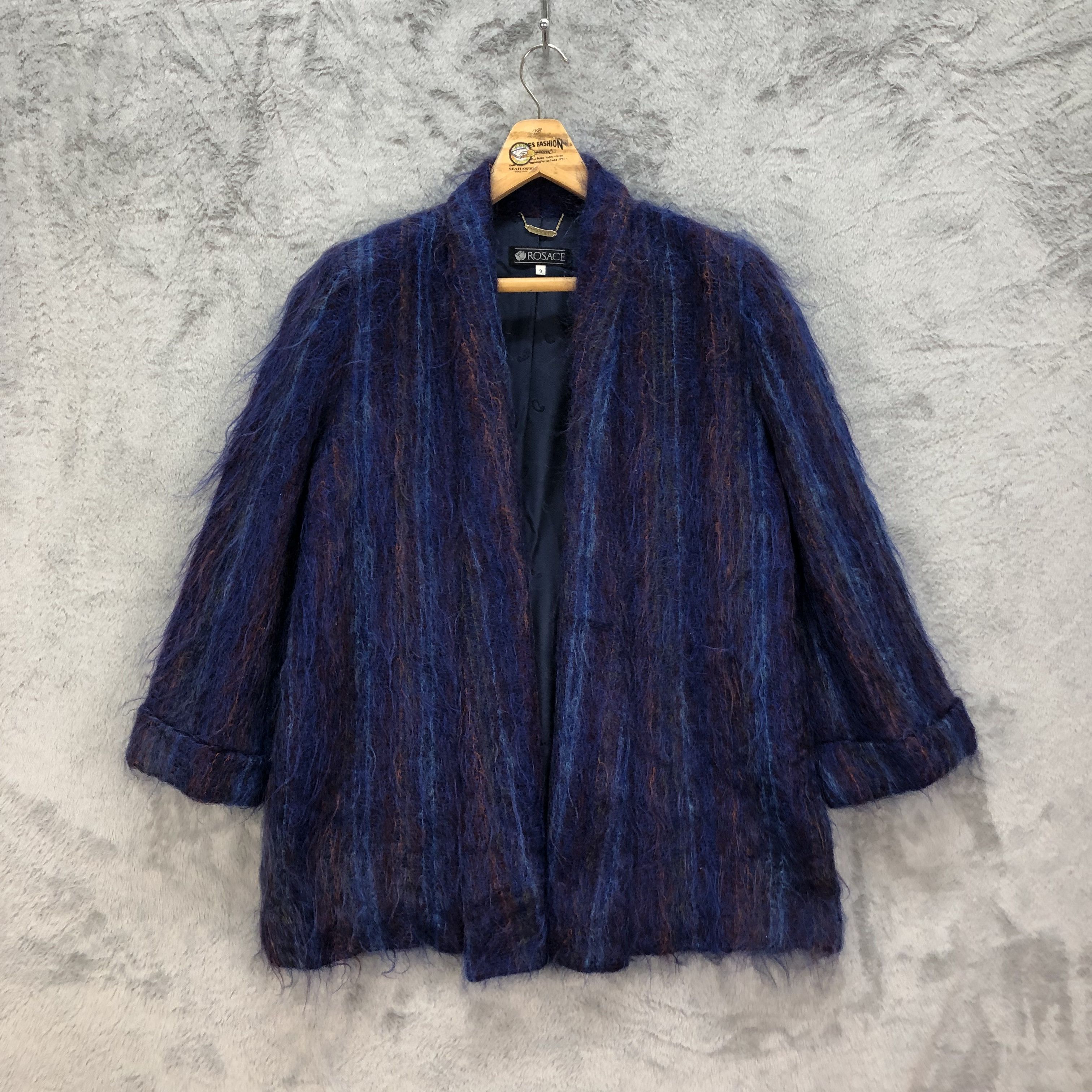 Japanese Brand ROSACE ROYAL SCOT BY SAMUEL TWEED MOHAIR COAT #5500-193 Size M / US 6-8 / IT 42-44 - 1 Thumbnail