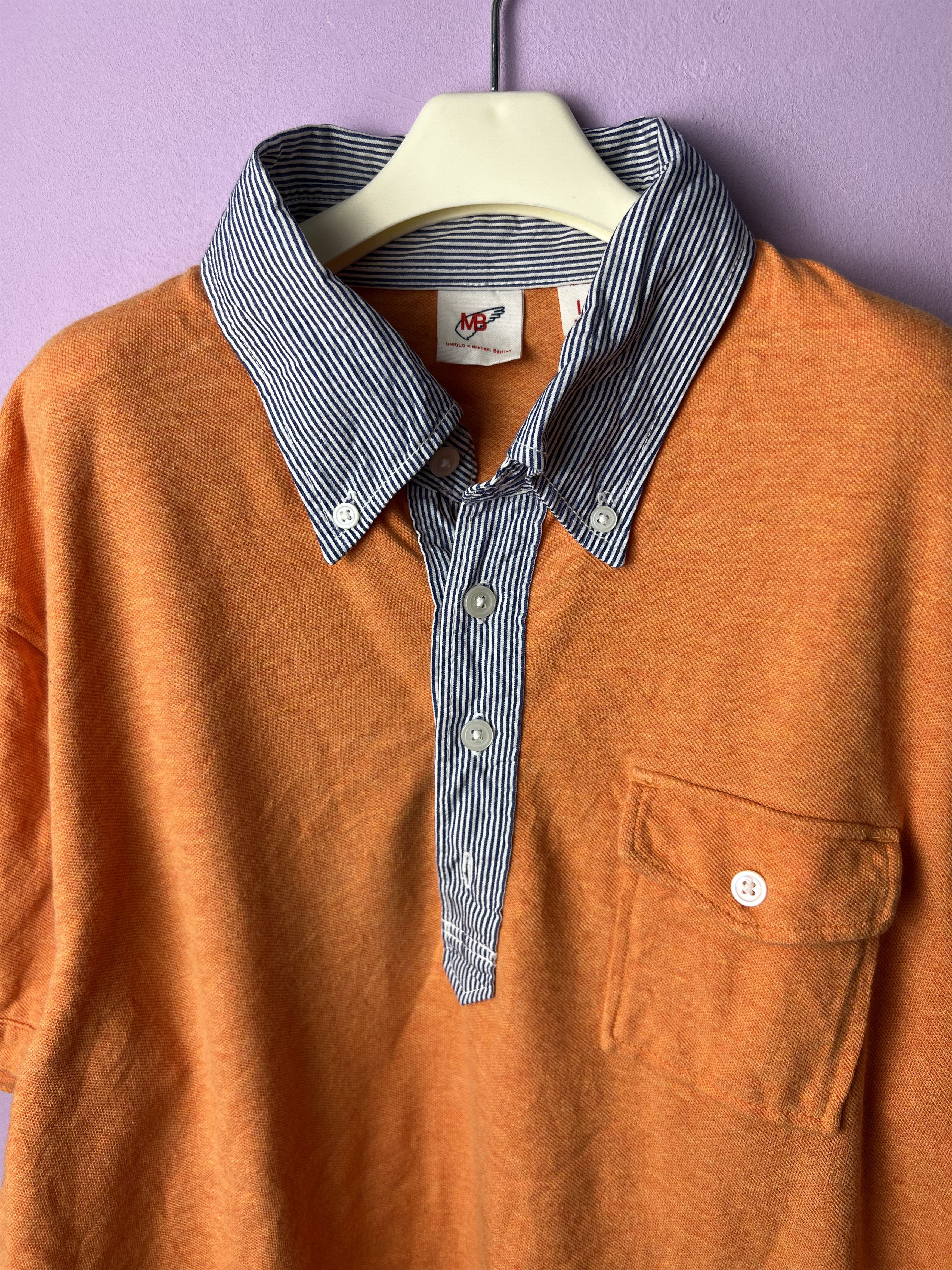 Michael Bastian 🔥Orange Uniqlo x Michael Bastian Polo Tees Size US M / EU 48-50 / 2 - 9 Thumbnail
