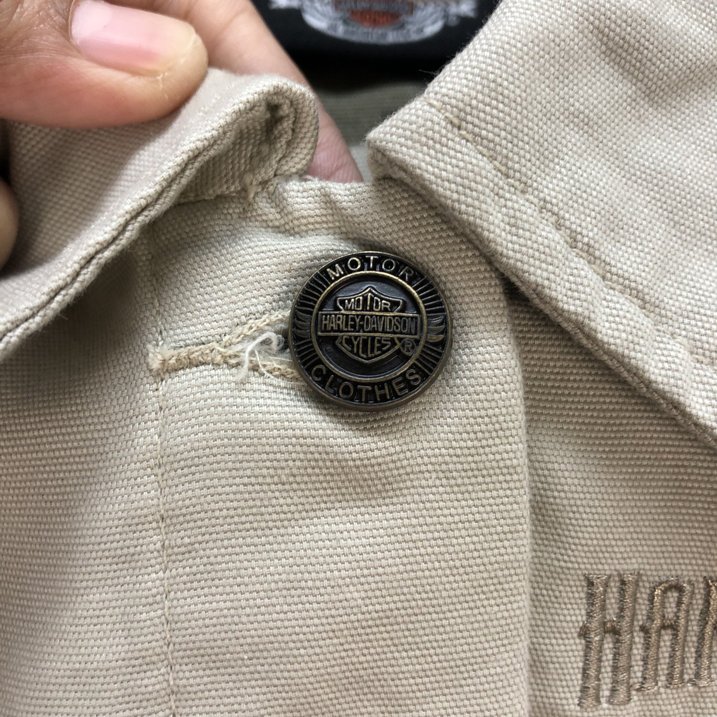 Harley Davidson 06' HARLEY DAVIDSON EMBROIDERY LOGO CROPPED JACKET #6557-73 Size M / US 6-8 / IT 42-44 - 4 Thumbnail