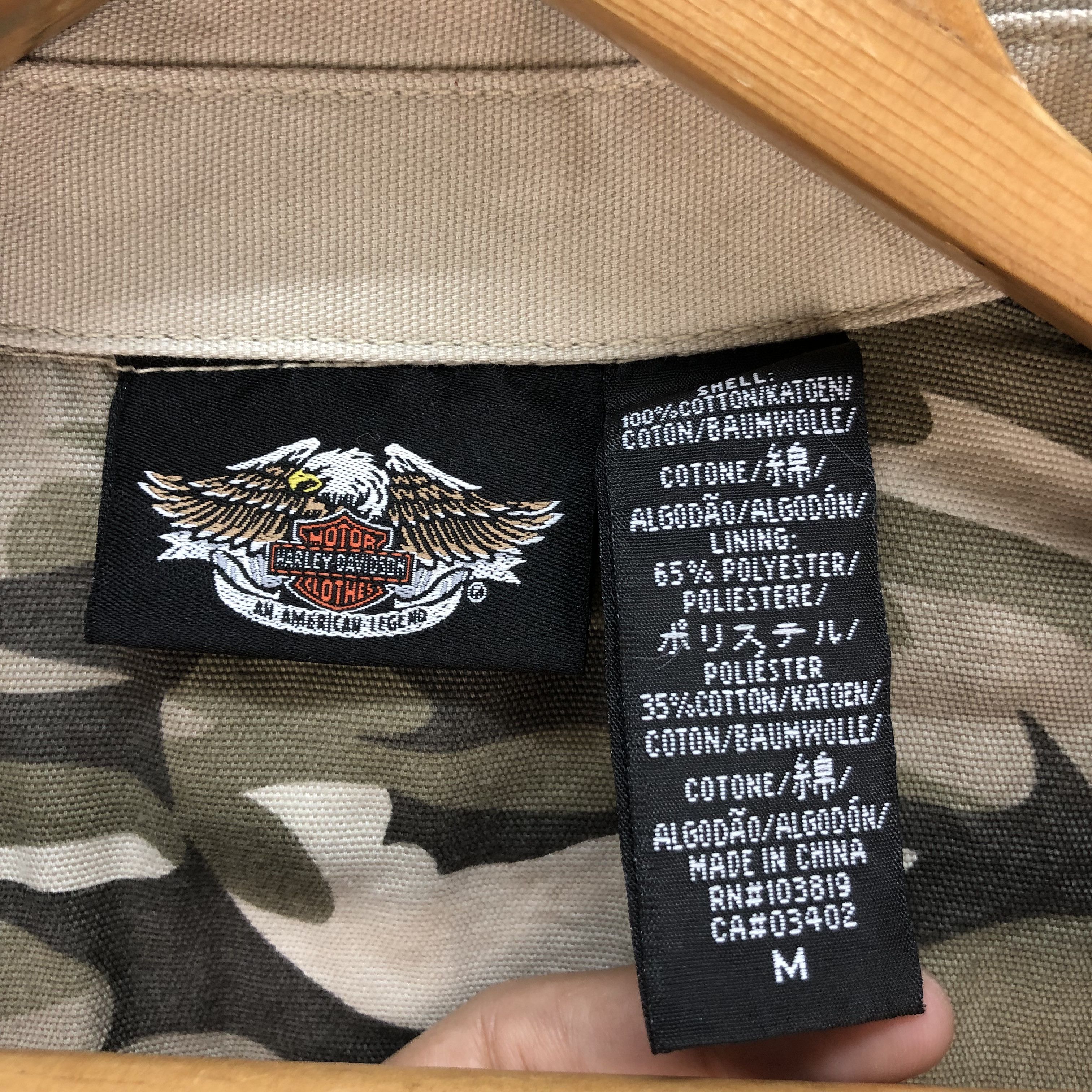 Harley Davidson 06' HARLEY DAVIDSON EMBROIDERY LOGO CROPPED JACKET #6557-73 Size M / US 6-8 / IT 42-44 - 11 Thumbnail