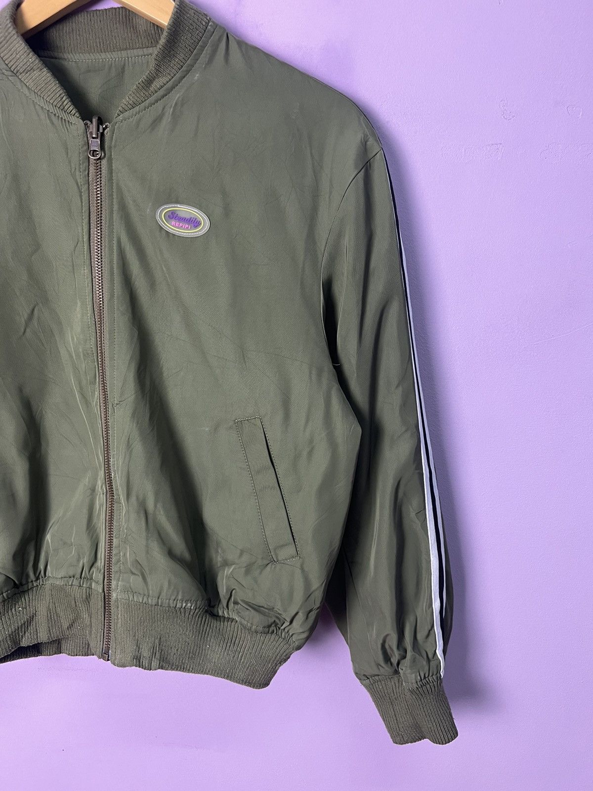 Japanese Brand 🔥Rare Reversible Repipi Armario Flight Jacket Size US S / EU 44-46 / 1 - 5 Thumbnail