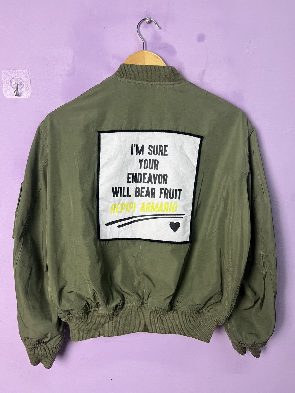 Japanese Brand 🔥Rare Reversible Repipi Armario Flight Jacket Size US S / EU 44-46 / 1 - 14 Thumbnail
