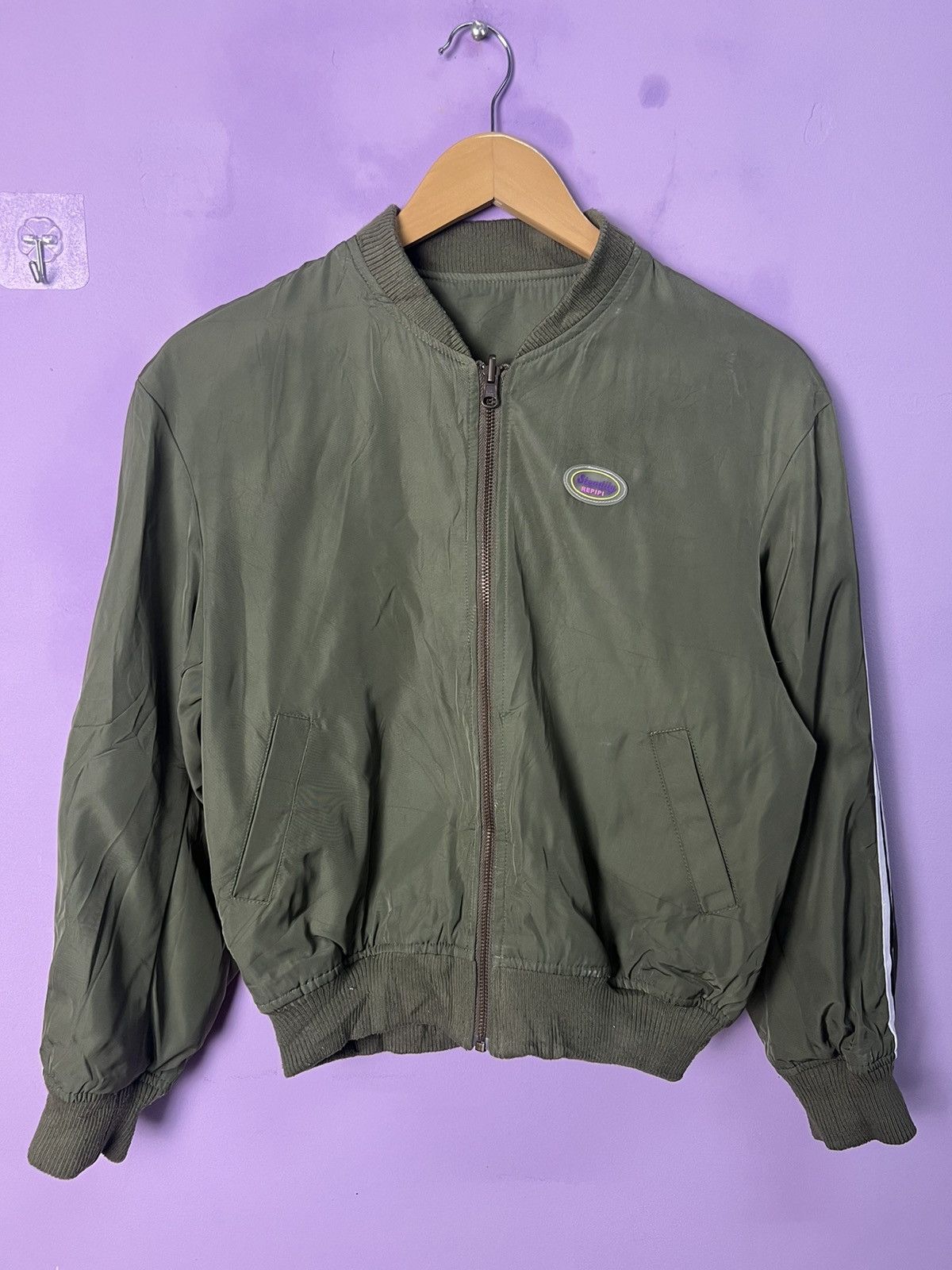Japanese Brand 🔥Rare Reversible Repipi Armario Flight Jacket Size US S / EU 44-46 / 1 - 3 Thumbnail