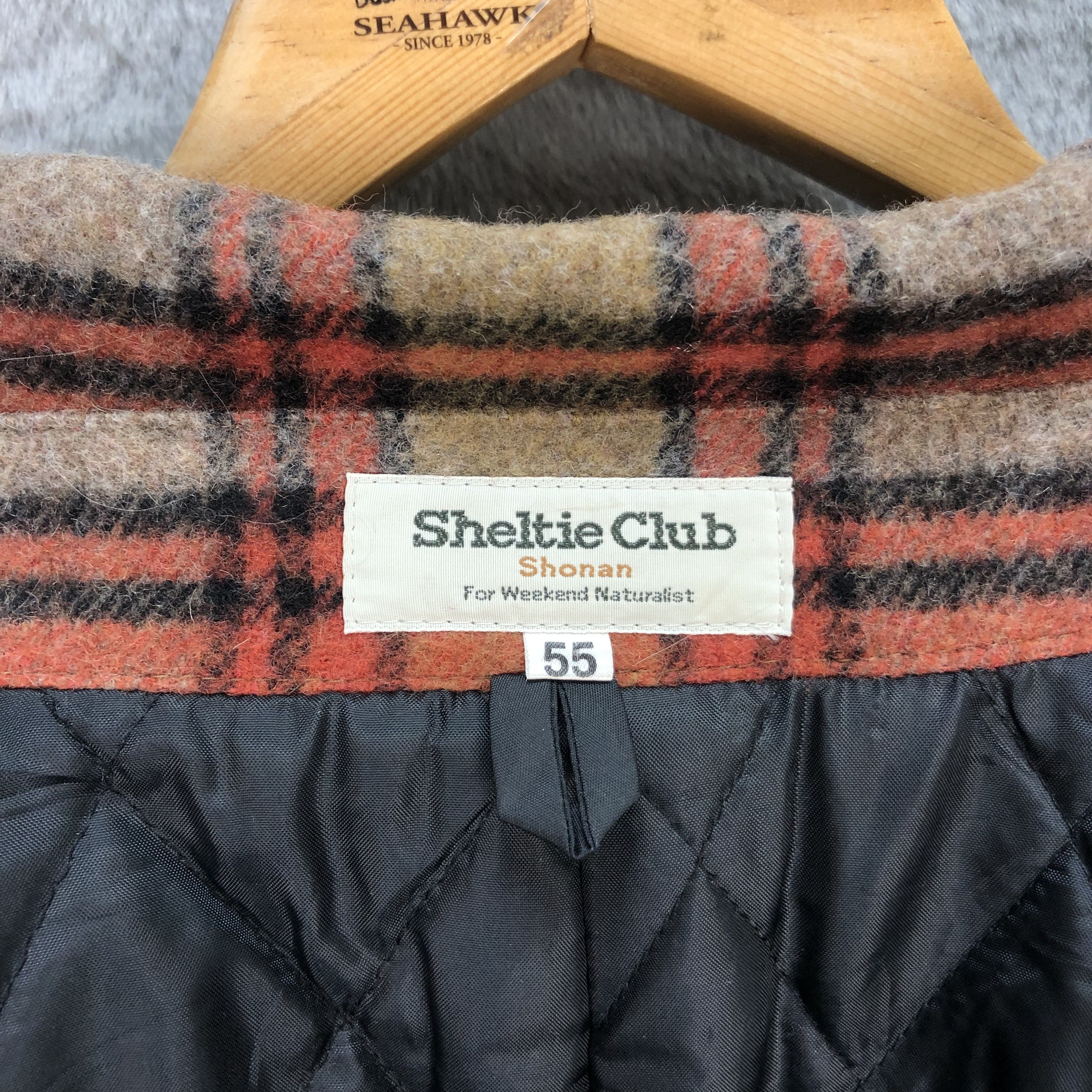 Japanese Brand SHETLAND SHEEPDOG SHELTIE CLUB WOOL TARTAN JACKET #5545-196 Size US M / EU 48-50 / 2 - 7 Thumbnail