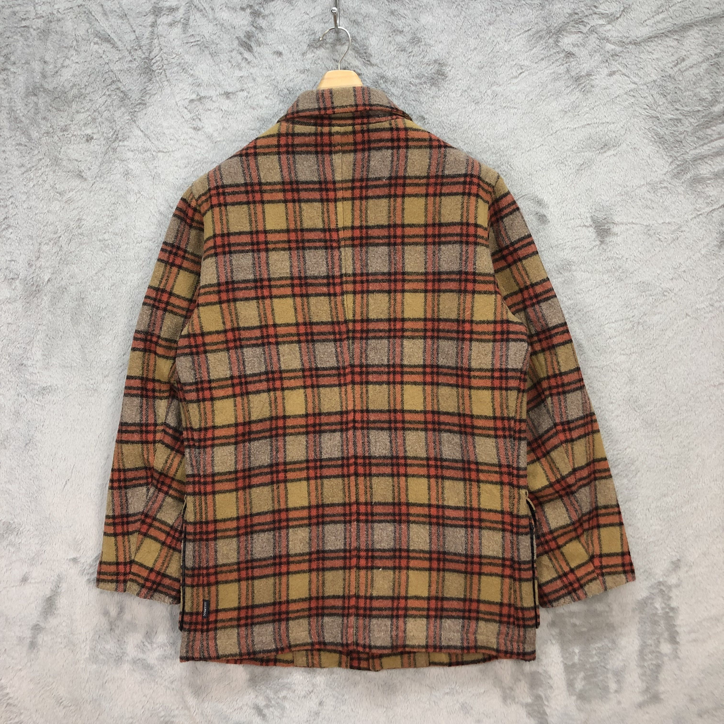 Japanese Brand SHETLAND SHEEPDOG SHELTIE CLUB WOOL TARTAN JACKET #5545-196 Size US M / EU 48-50 / 2 - 11 Thumbnail