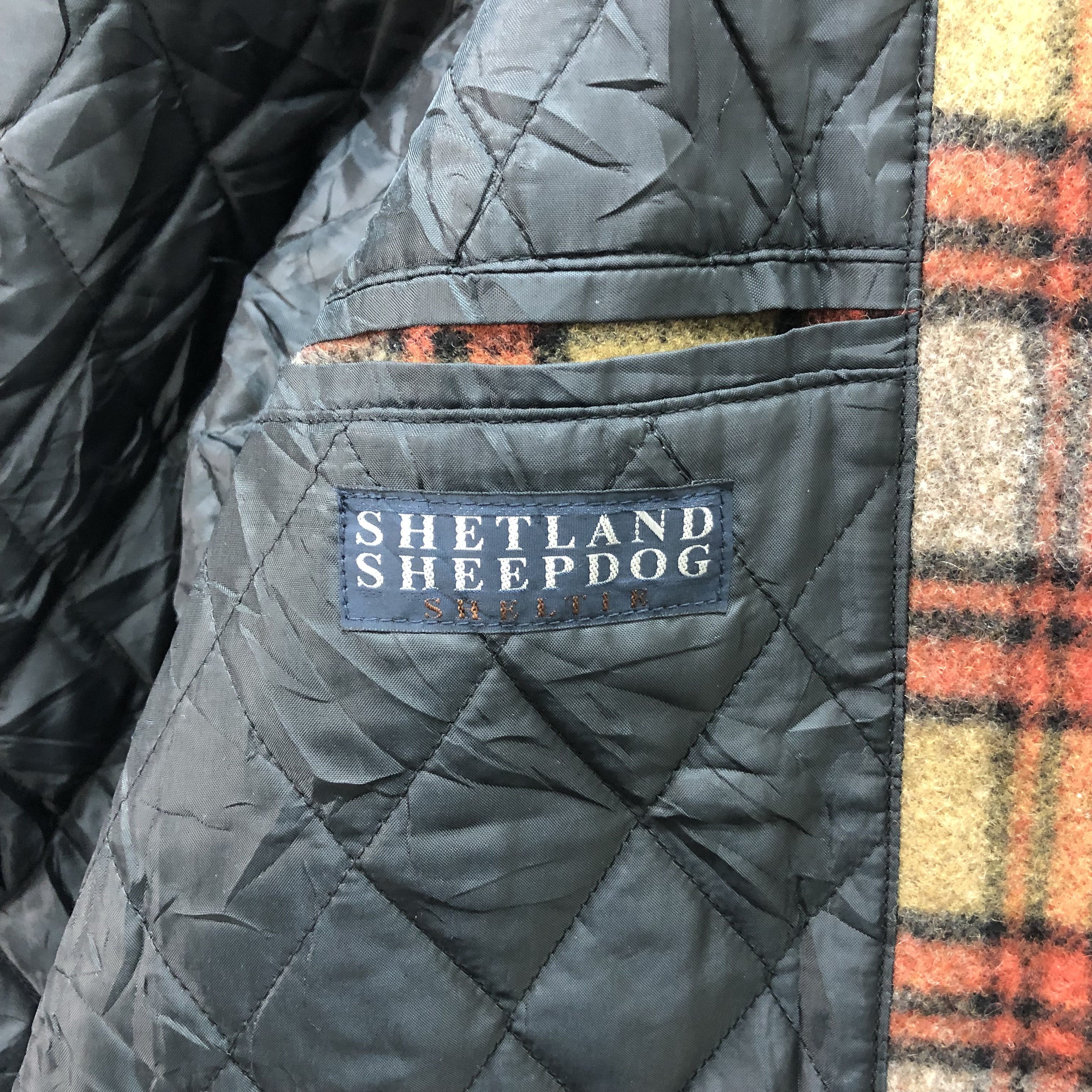 Japanese Brand SHETLAND SHEEPDOG SHELTIE CLUB WOOL TARTAN JACKET #5545-196 Size US M / EU 48-50 / 2 - 8 Thumbnail