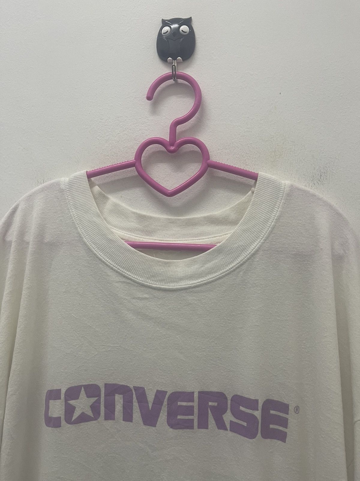 Converse × Vintage Rare Vintage CONVERSE Spell Out Single Stitches Size US XL / EU 56 / 4 - 2 Thumbnail