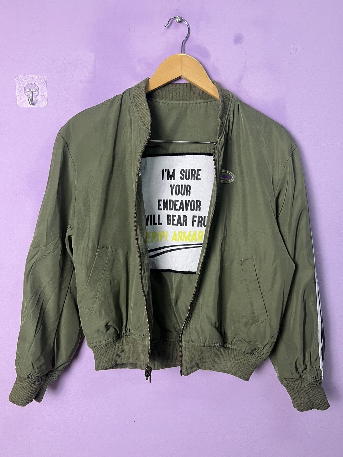 Japanese Brand 🔥Rare Reversible Repipi Armario Flight Jacket Size US M / EU 48-50 / 2 - 2 Thumbnail