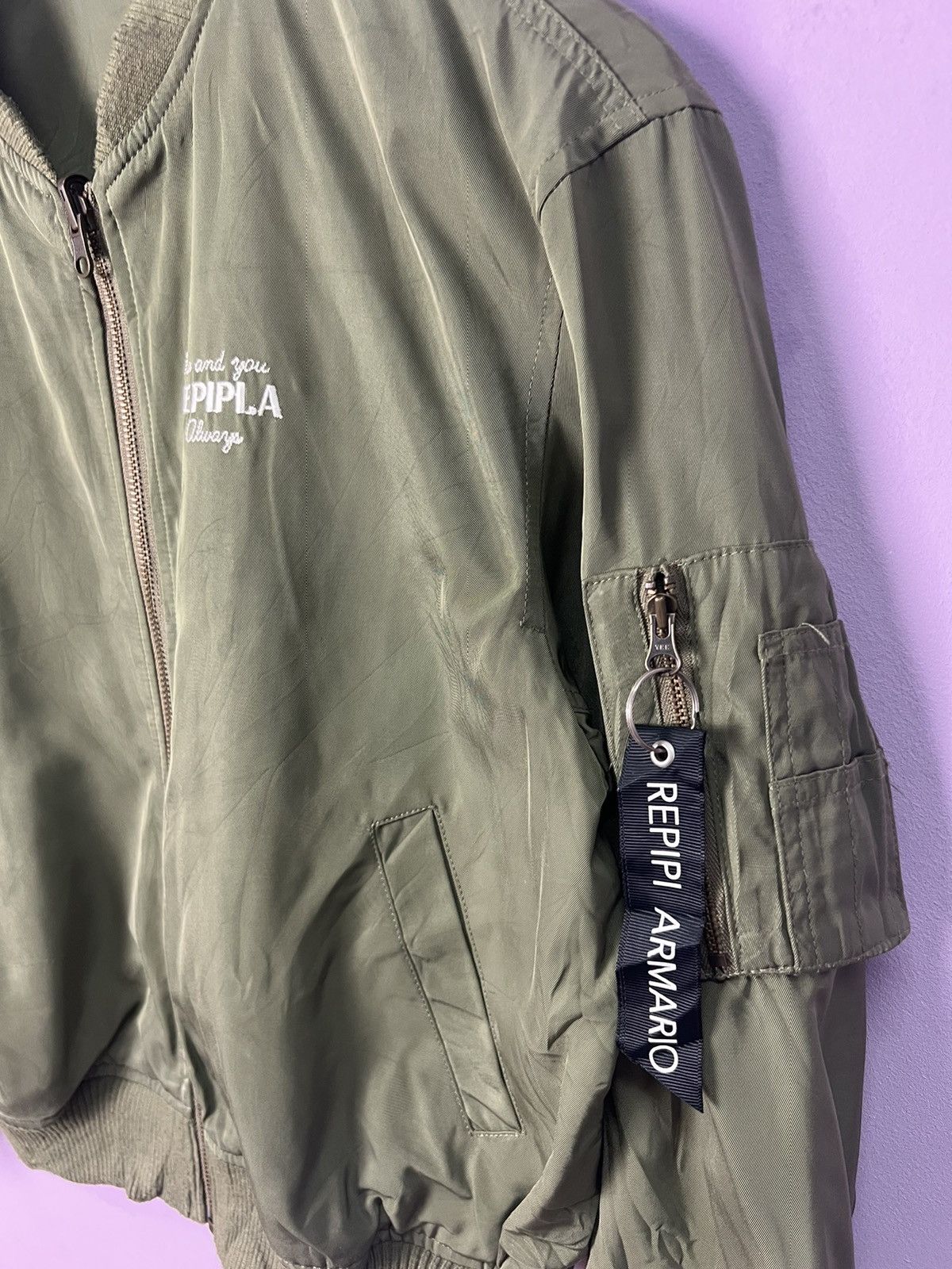 Japanese Brand 🔥Rare Reversible Repipi Armario Flight Jacket Size US M / EU 48-50 / 2 - 13 Thumbnail