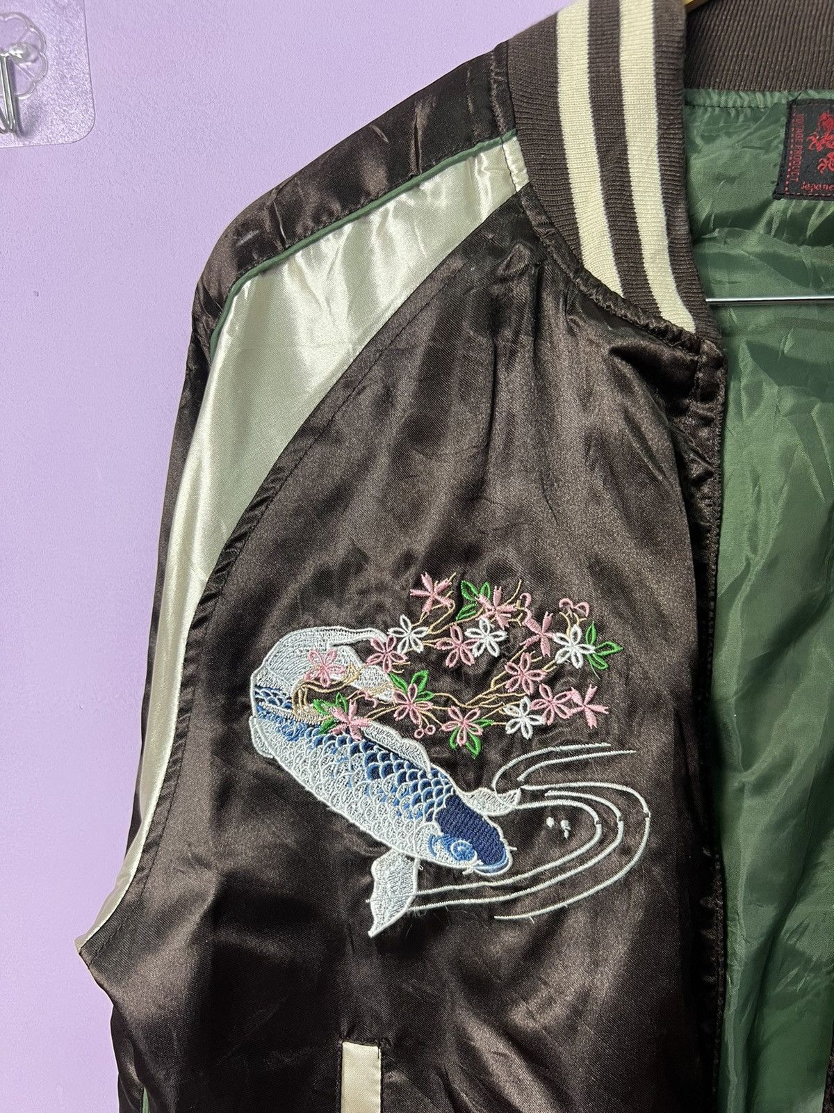 Japanese Brand 🔥Embroidery Koi Fish Sukajan Jackets Size US S / EU 44-46 / 1 - 9 Thumbnail