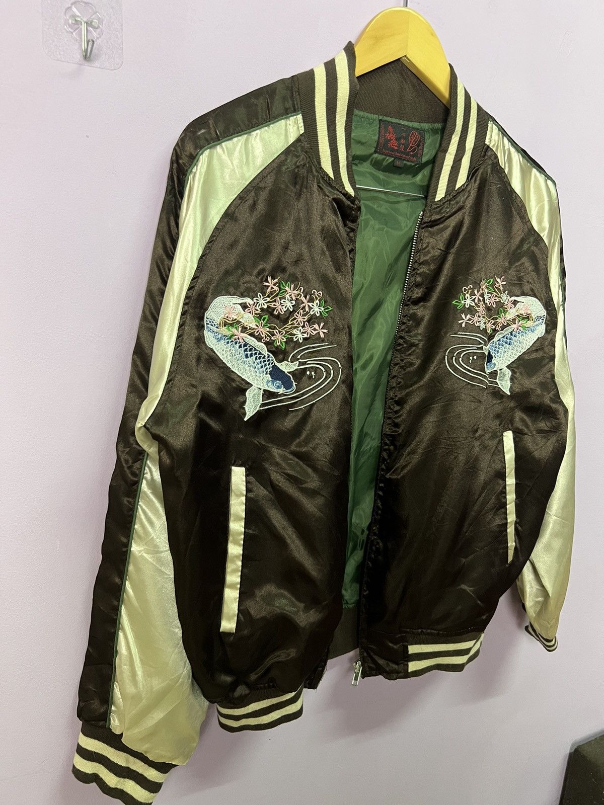 Japanese Brand 🔥Embroidery Koi Fish Sukajan Jackets Size US S / EU 44-46 / 1 - 6 Thumbnail